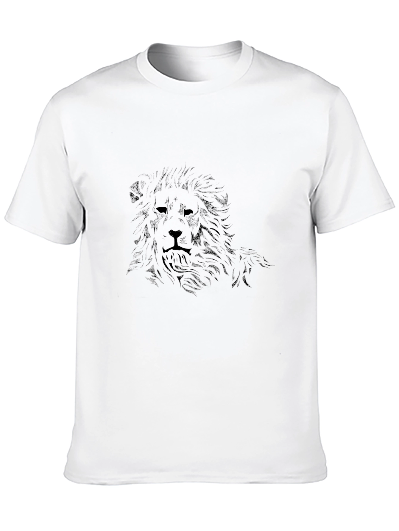 Black Lion Graphic Black T-Shirt view 10