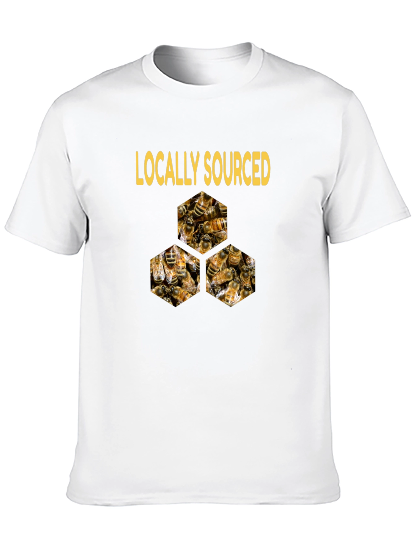 Black Locally Sourced Honey Bees T-Shirt view 10
