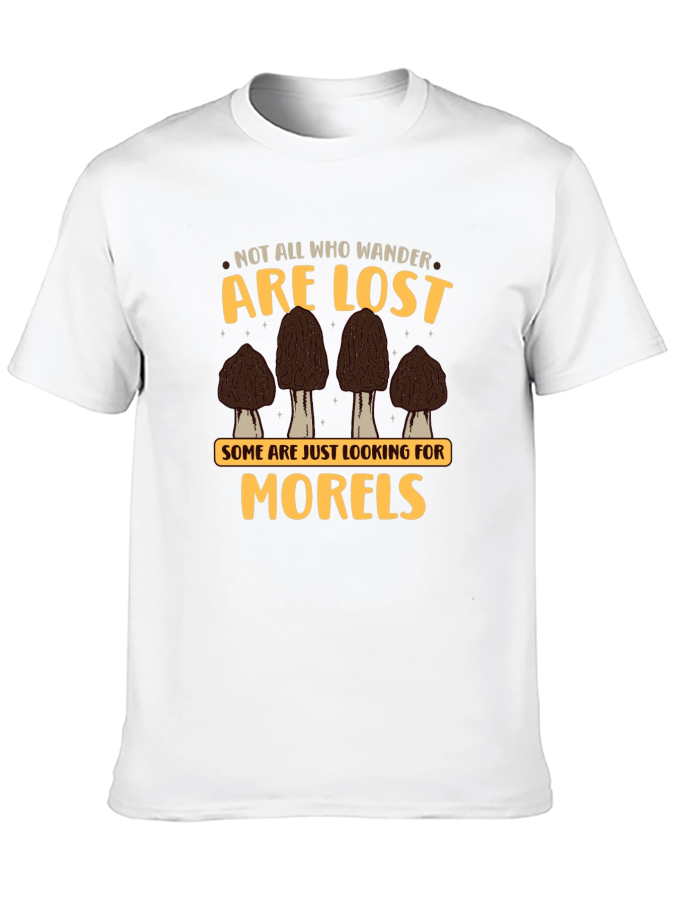 Black Morels T-Shirt - Not All Who Wander Are Lost view 10