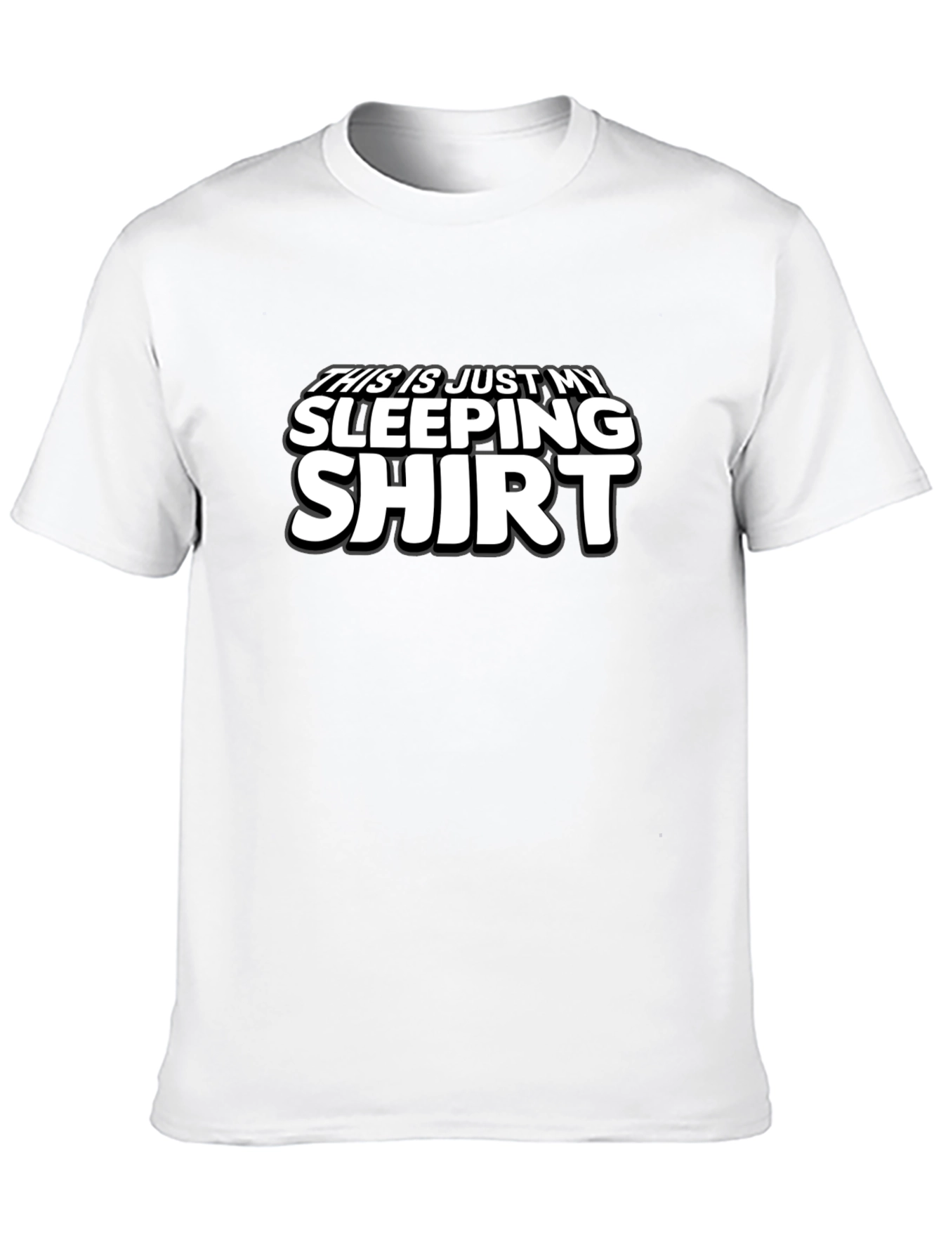 Black Funny Sleeping Shirt Graphic Tee view 10