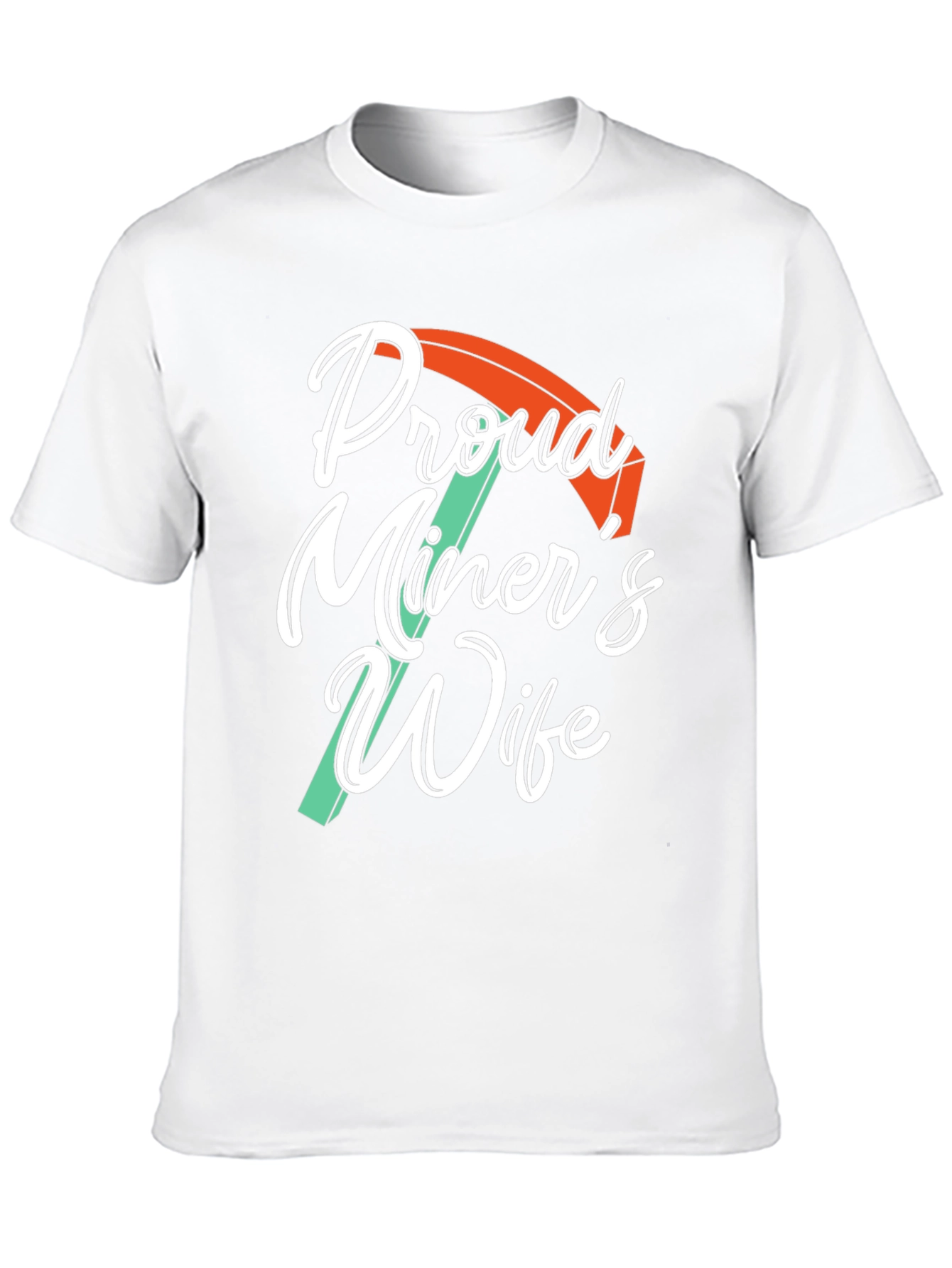 Black Proud Miner's Wife Black Graphic Tee Shirt view 10