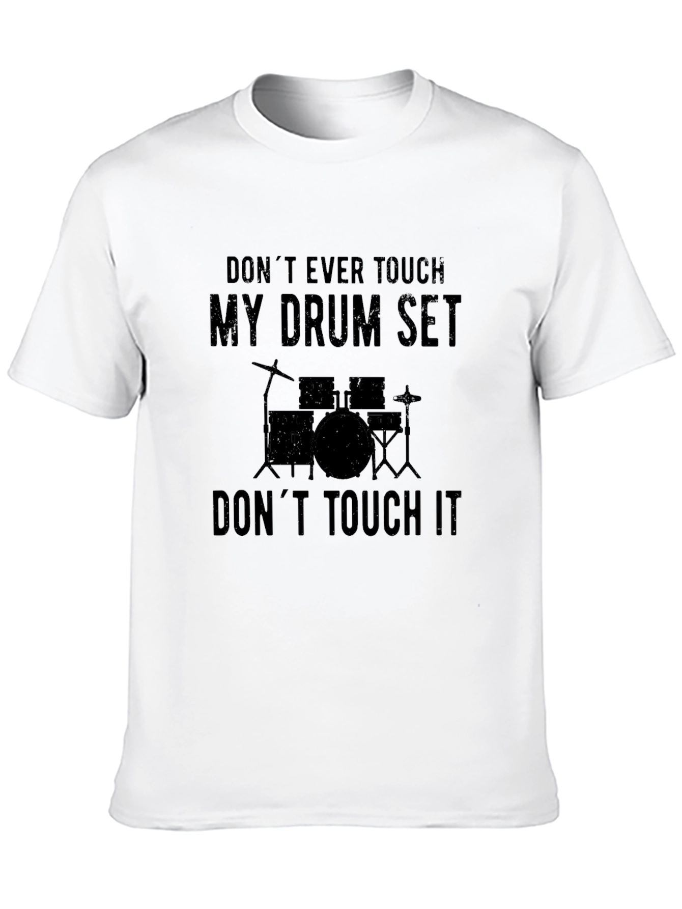 Black My Drum Set T-Shirt - Musician Humor Tee view 10