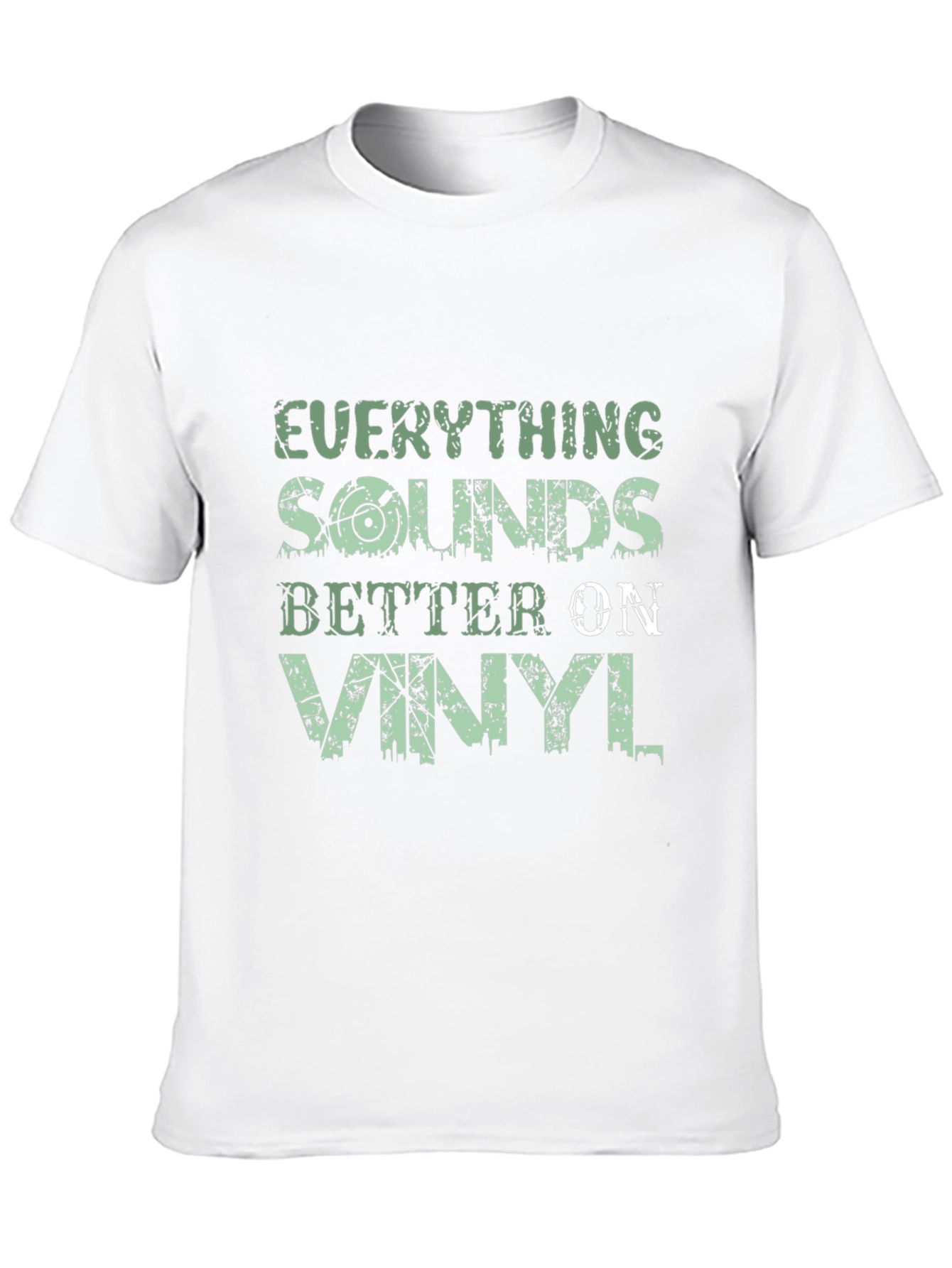 Black Everything Sounds Better on Vinyl T-Shirt view 10