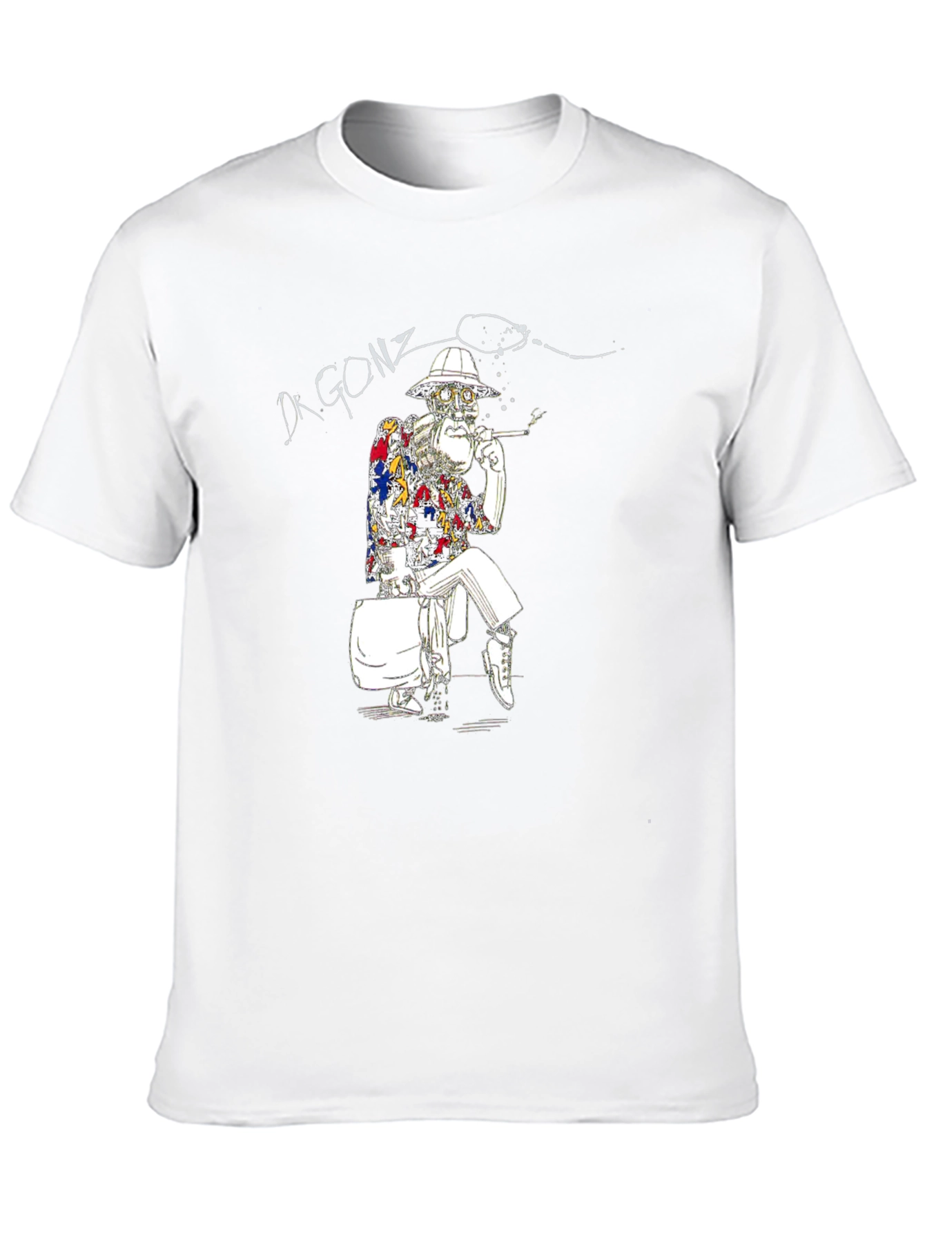 Black Dr. Gonzo Graphic Tee - Relaxed Fit view 10