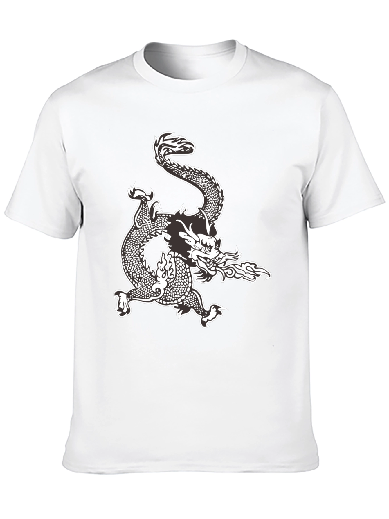 Black Dragon Graphic Tee - Black Cotton Comfort view 10