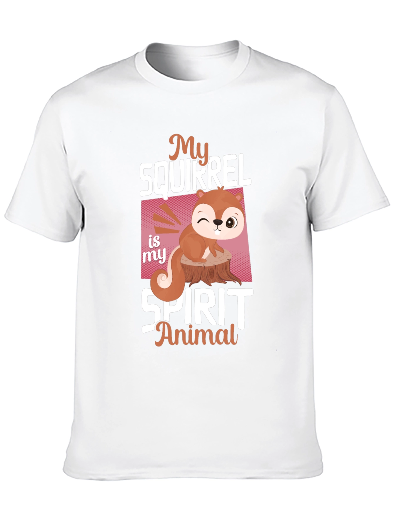 Black My Squirrel Is My Spirit Animal T-Shirt view 10