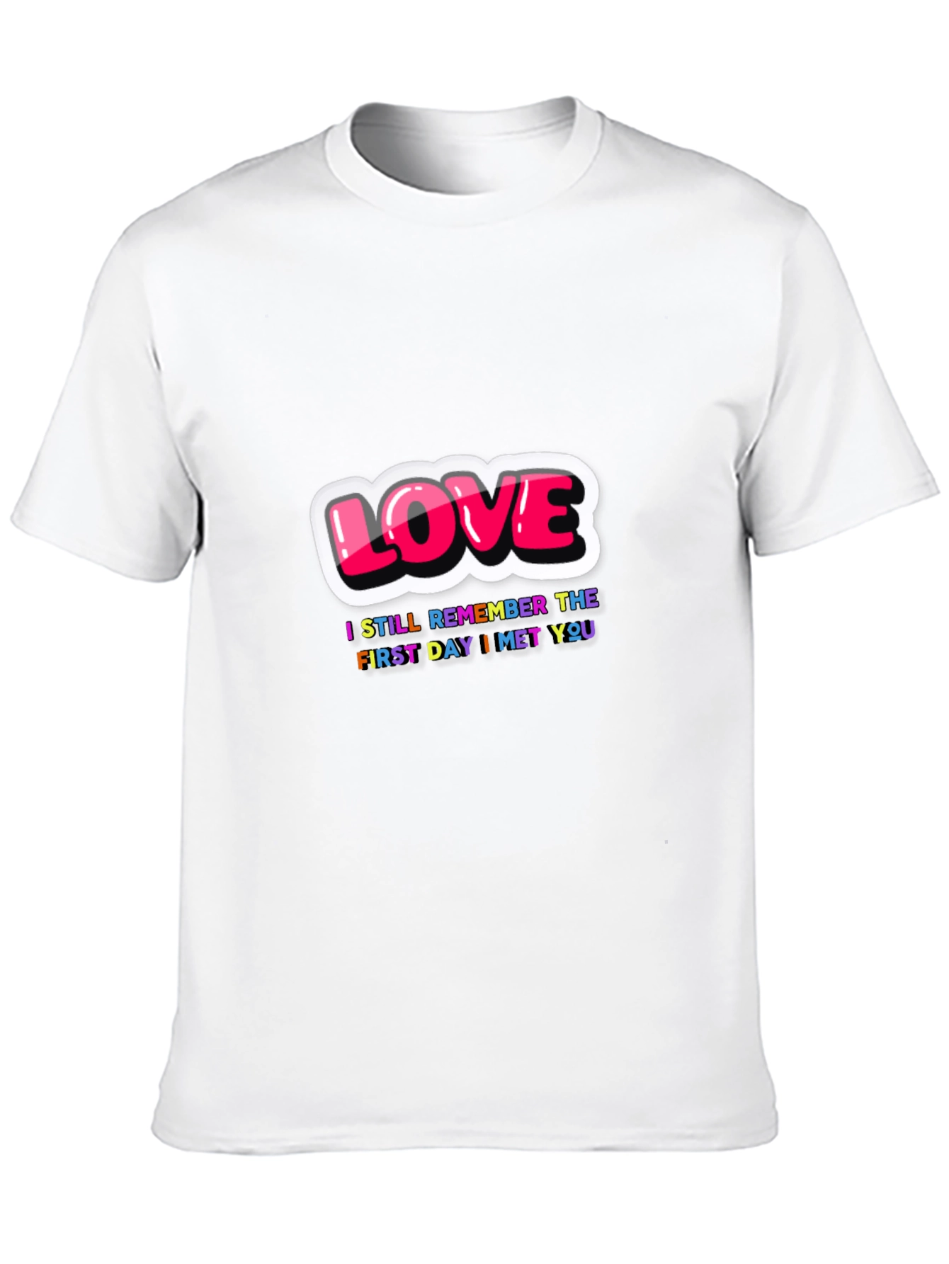 Black Love First Day I Met You Black Graphic Tee view 10