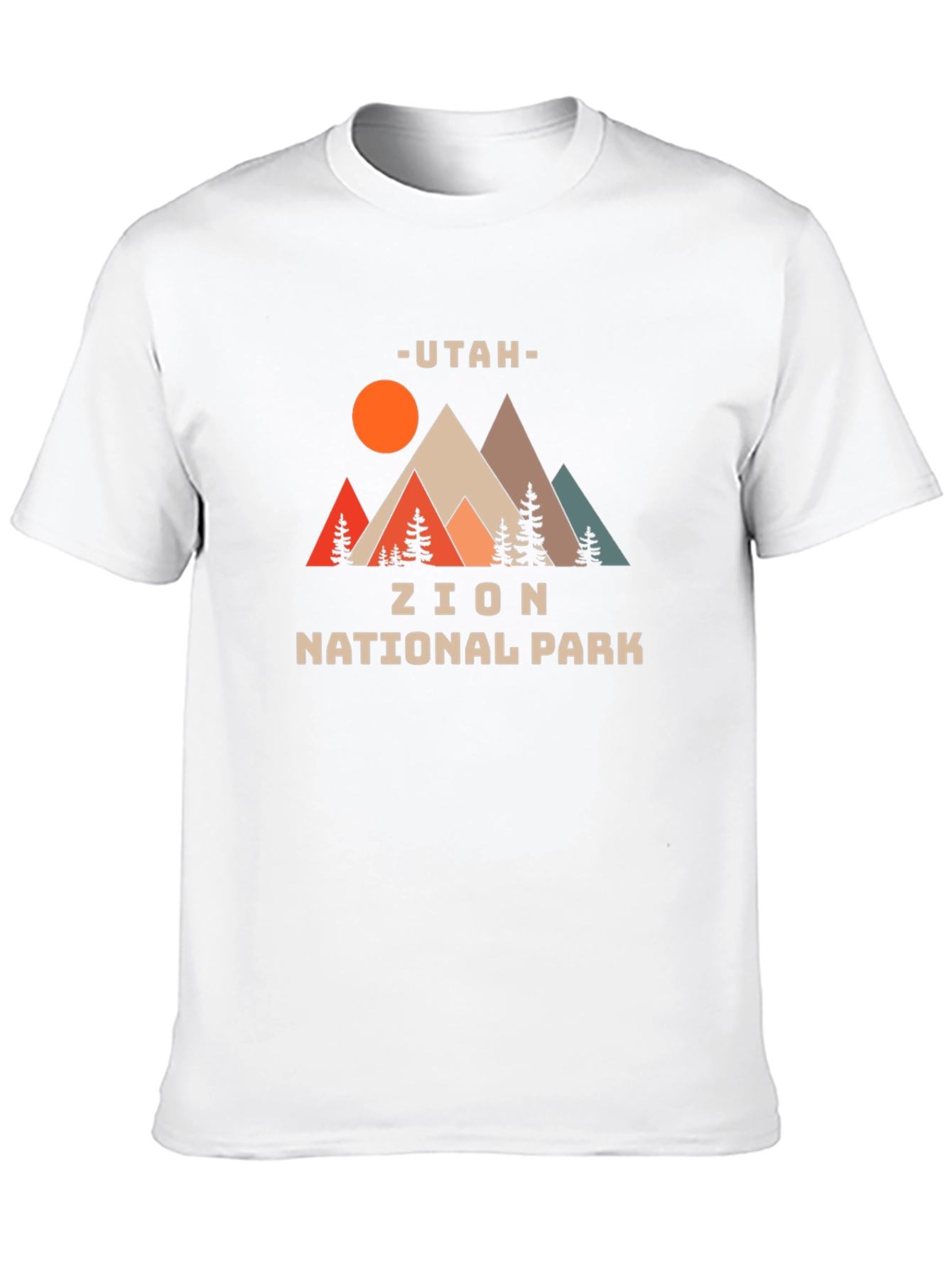 Black Utah Zion National Park Graphic T-Shirt view 10