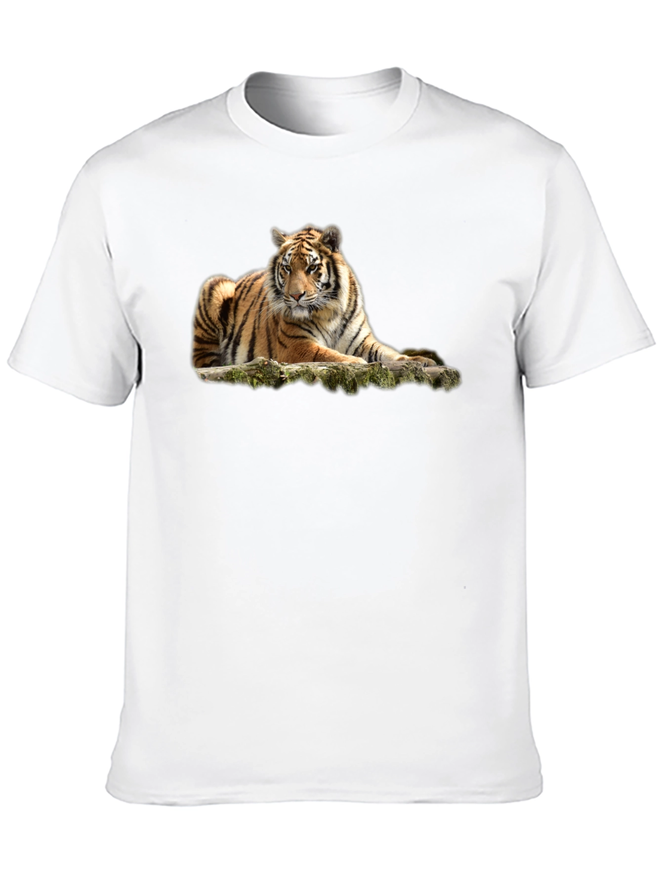 Black Tiger Graphic T-Shirt - Black Crew Neck Tee view 10