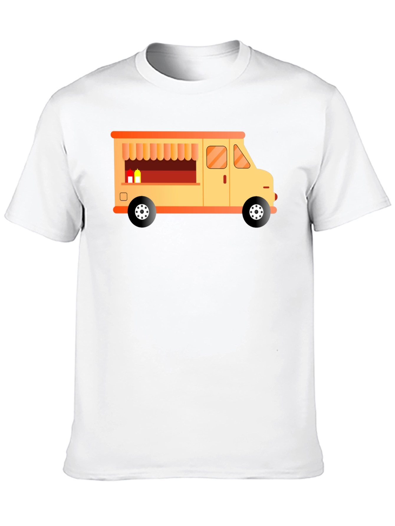 Black Food Truck Graphic Tee - Black view 10