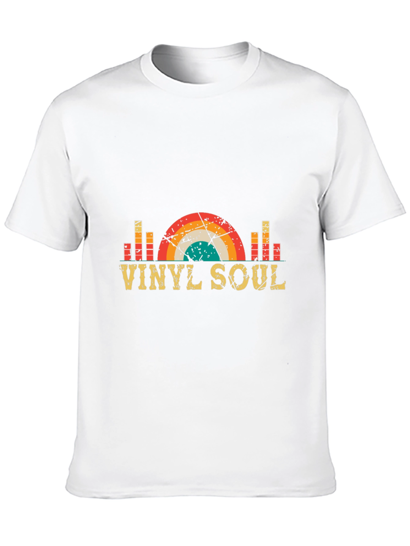 Black Vinyl Soul Retro Graphic Tee - Vintage Music Lover Shirt view 10