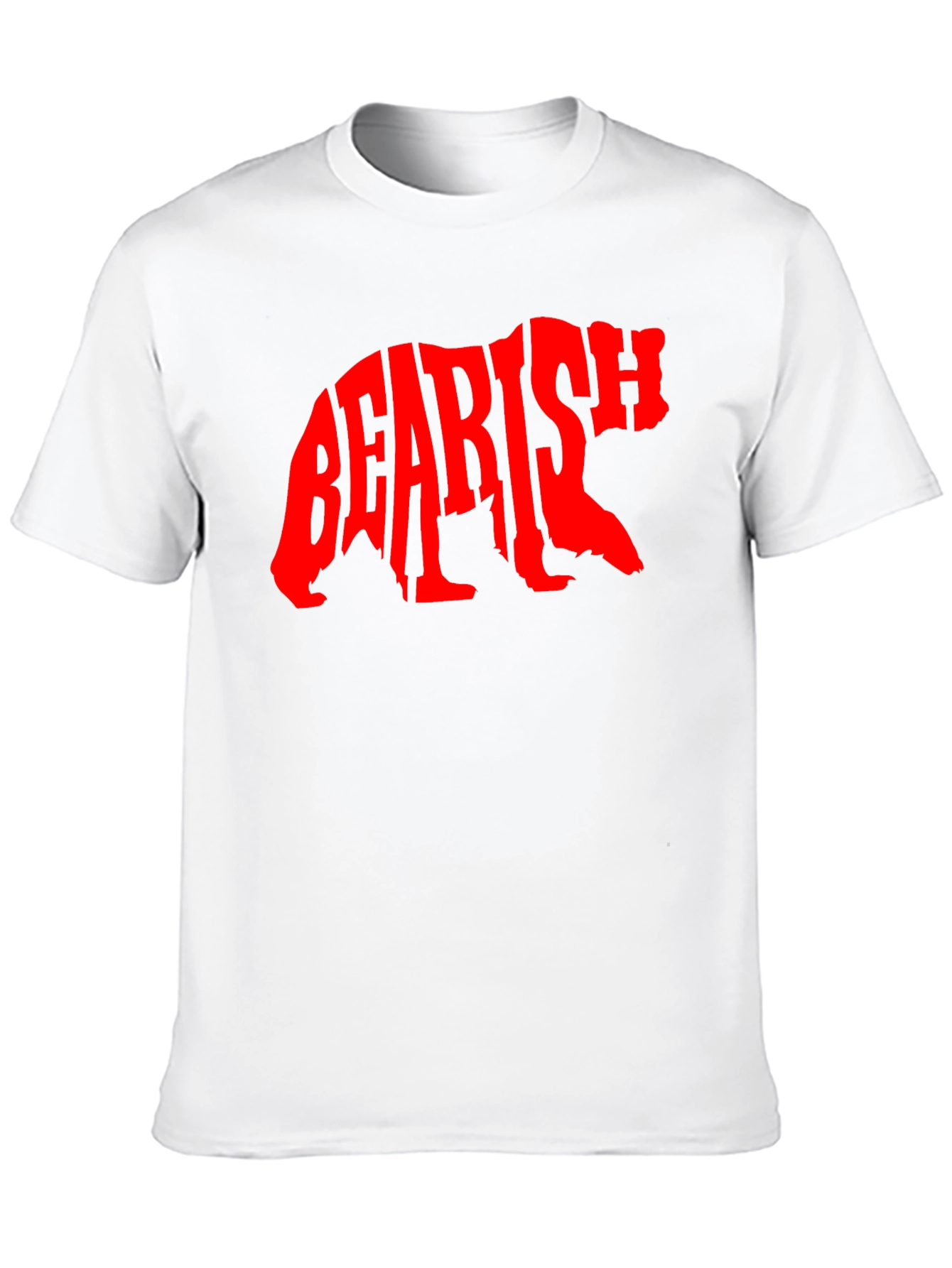 Black Bearish Graphic Tee - Black Cotton T-Shirt view 10