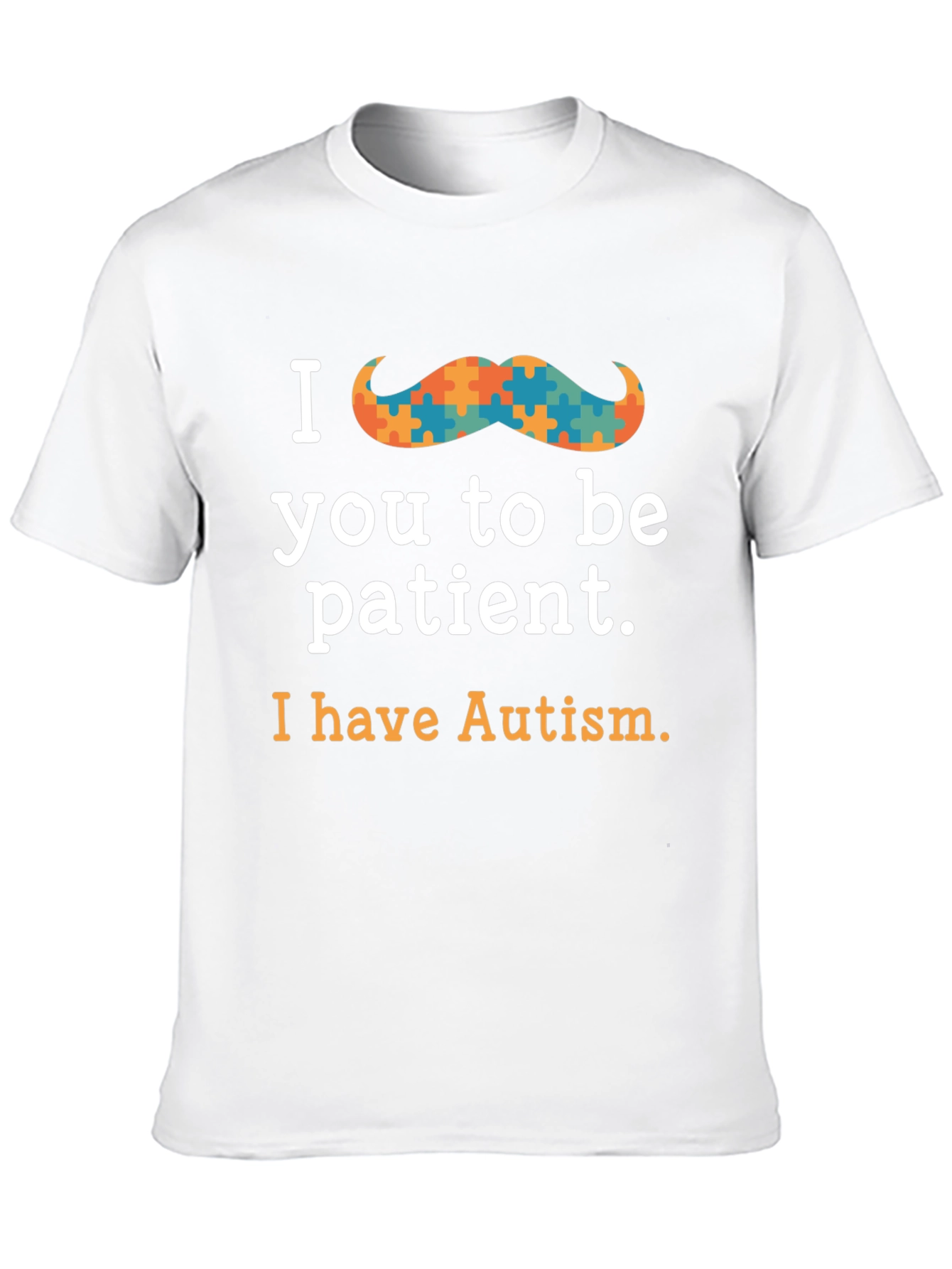 Black Autism Awareness Graphic Tee - Be Patient view 10