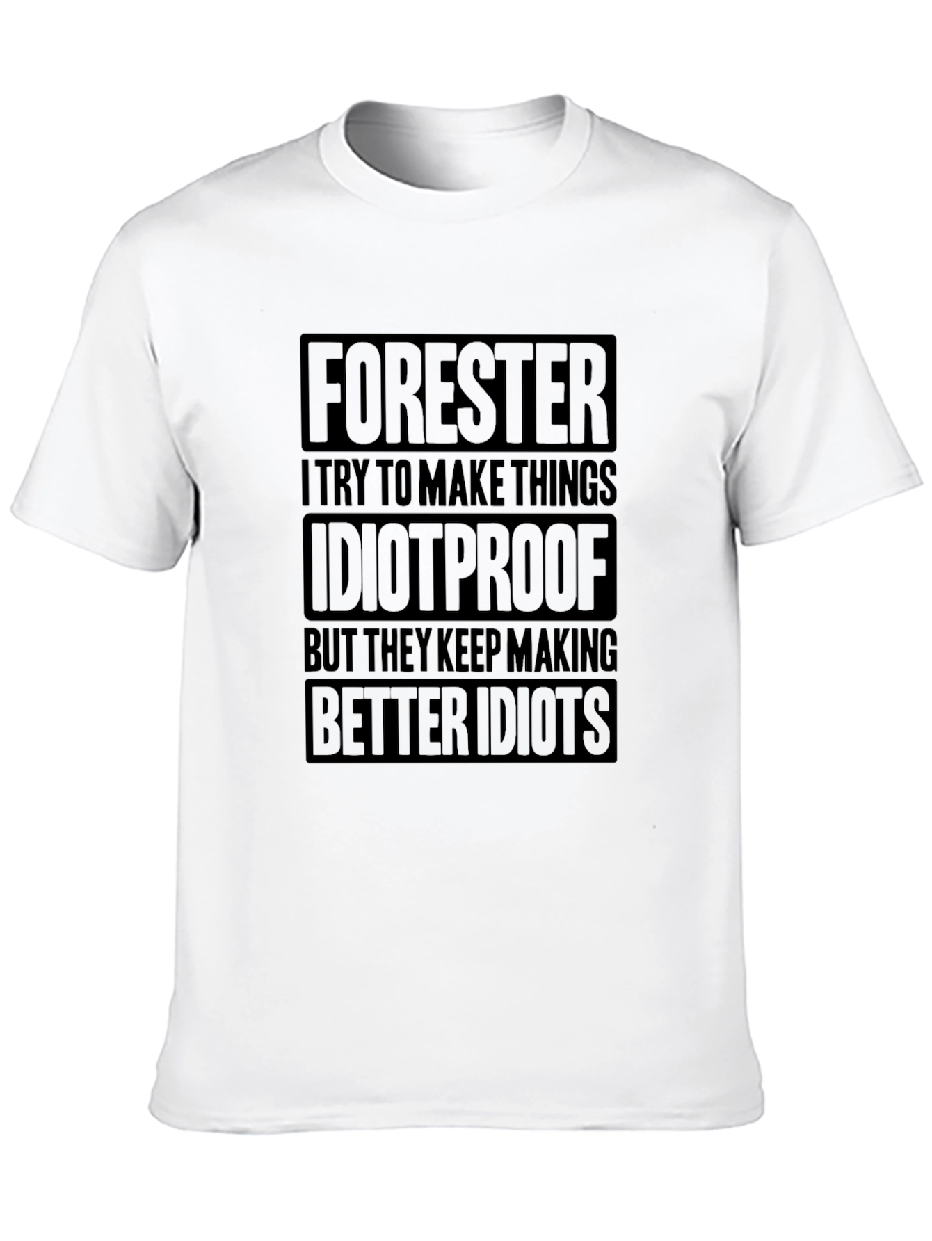 Black Forester Idiotproof Novelty Graphic T-Shirt view 10