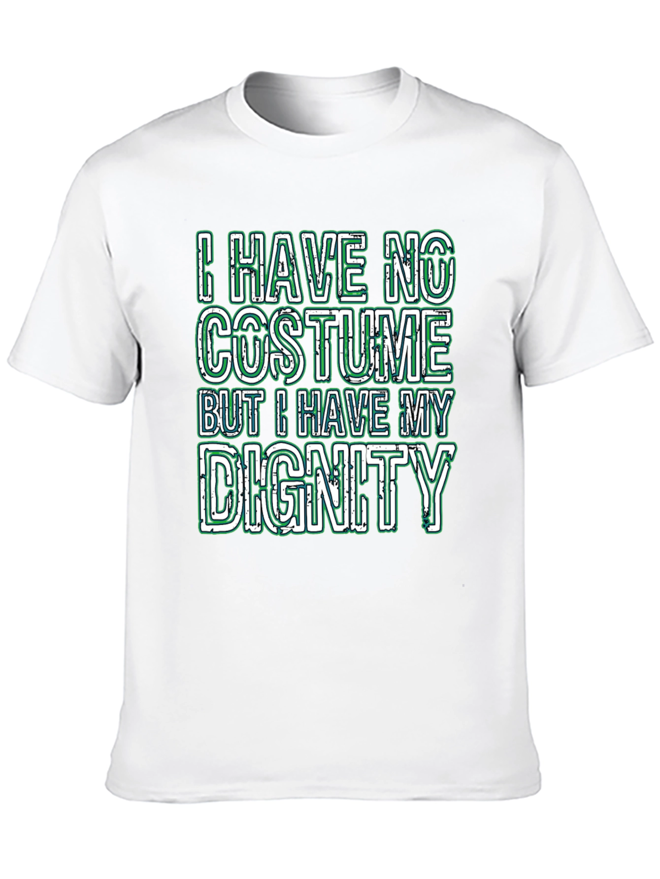 Black Funny "I Have No Costume" Graphic T-Shirt view 10