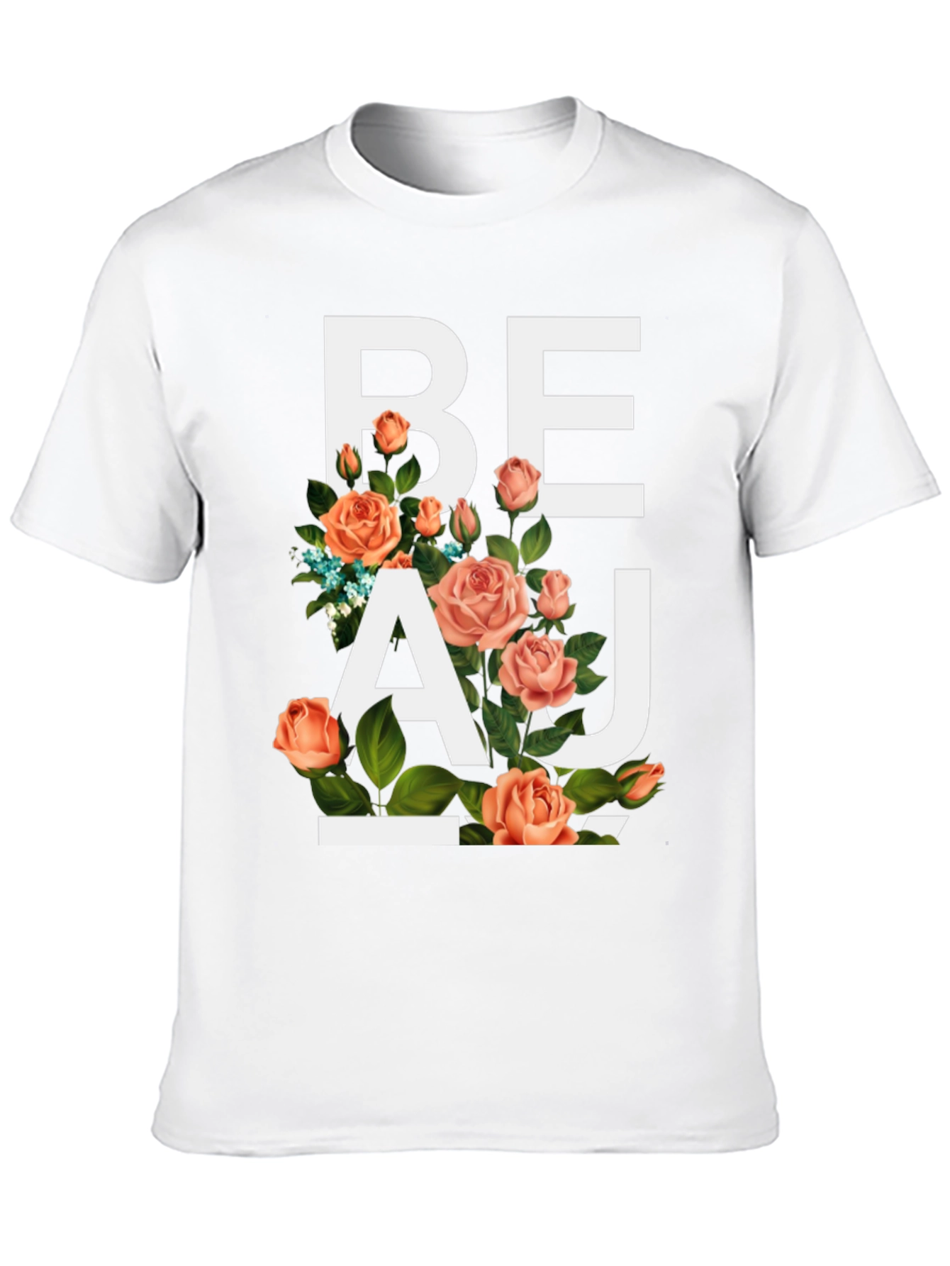Black Floral Beau T-Shirt - Stylish Graphic Tee view 10