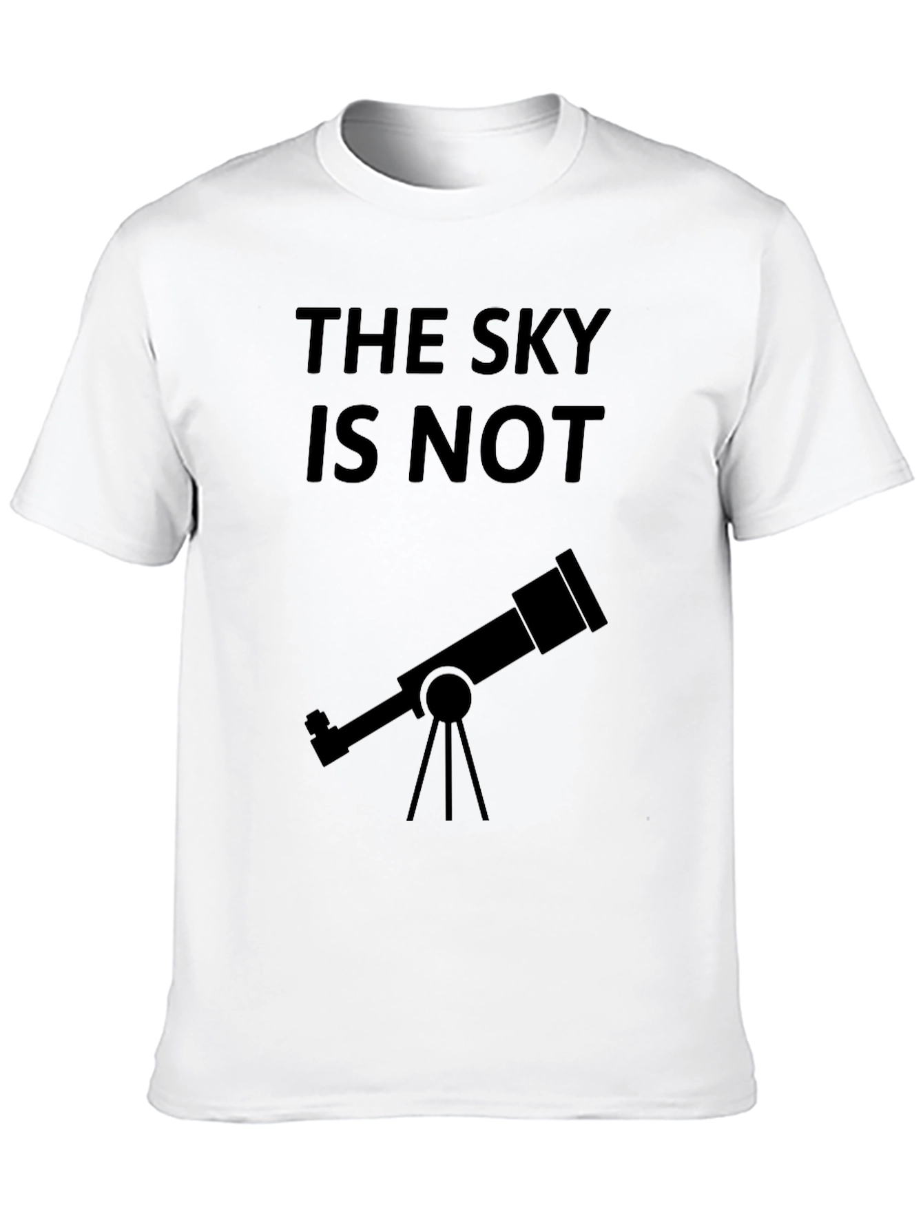 Black The Sky Is Not Telescope T-Shirt view 10