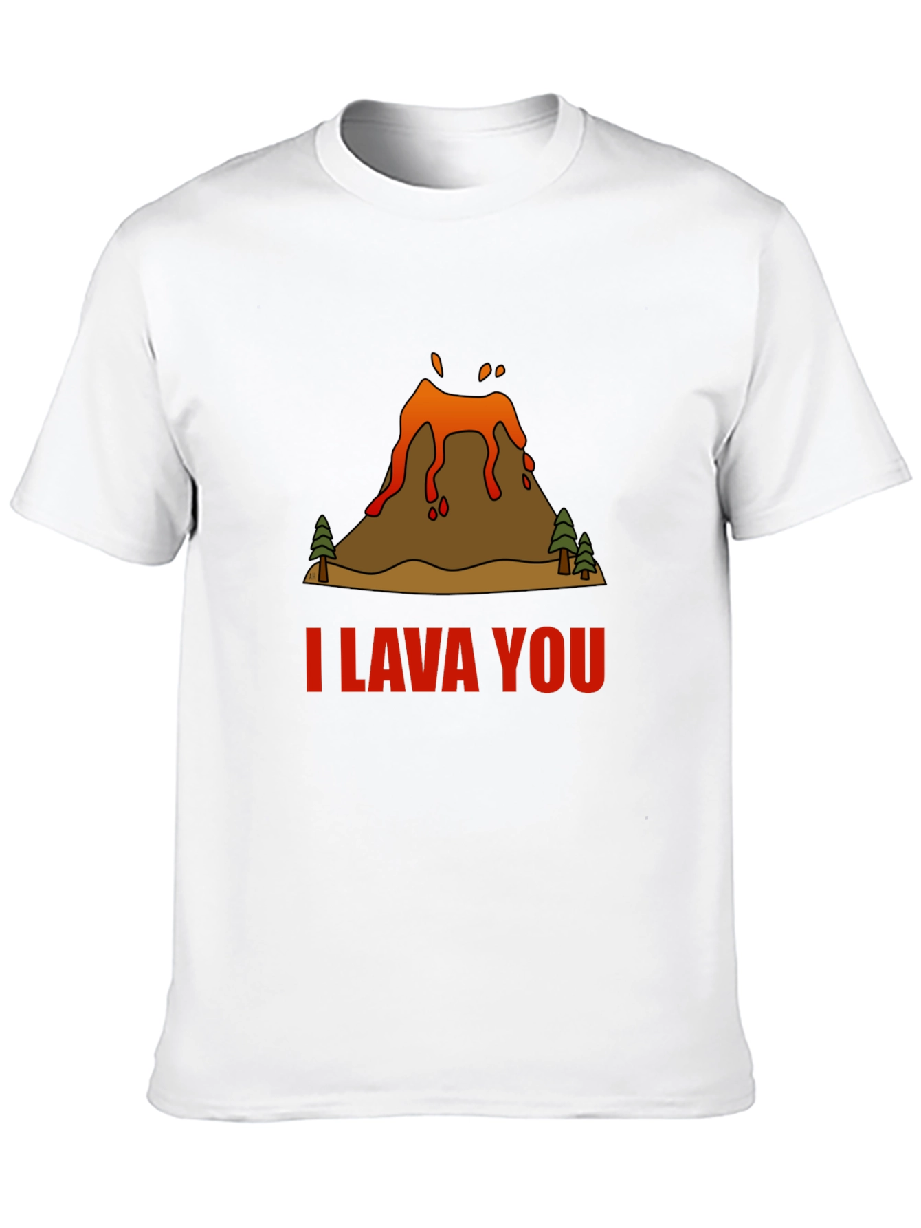 Black I Lava You Volcano Graphic Tee - Black view 10