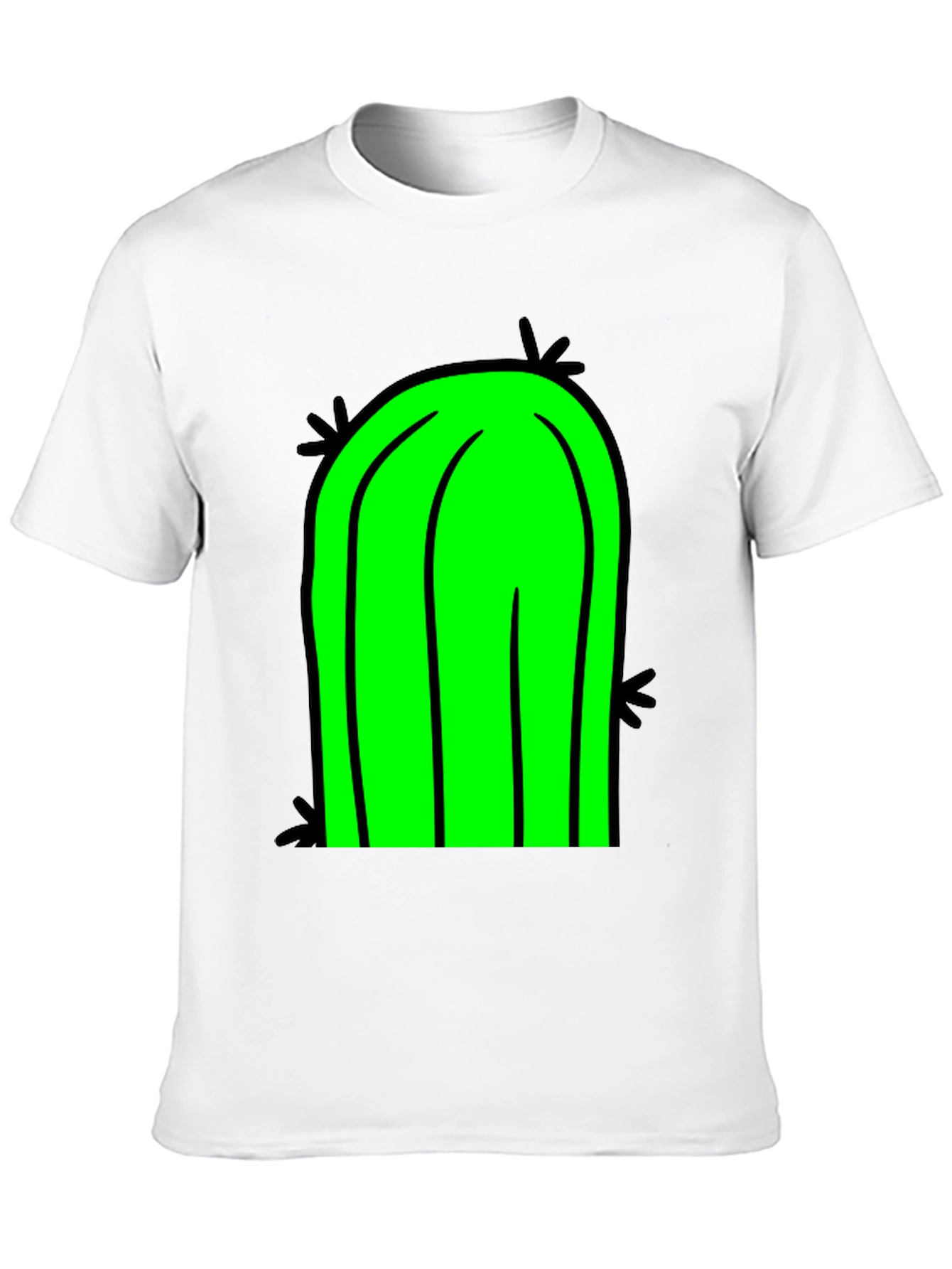 Black Cactus Graphic T-Shirt - Black Cotton Tee view 10