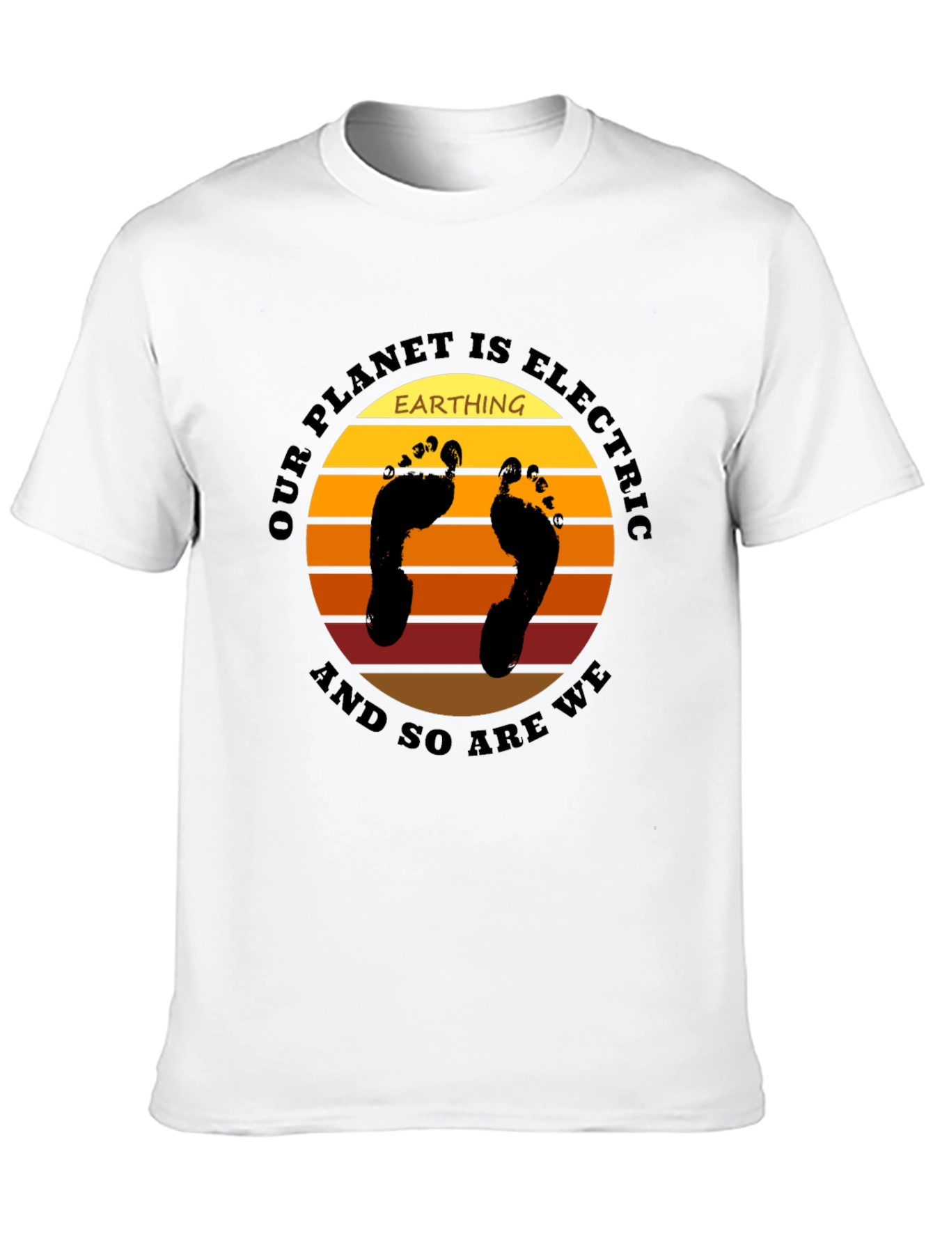 Black Electric Planet Earth T-Shirt view 10