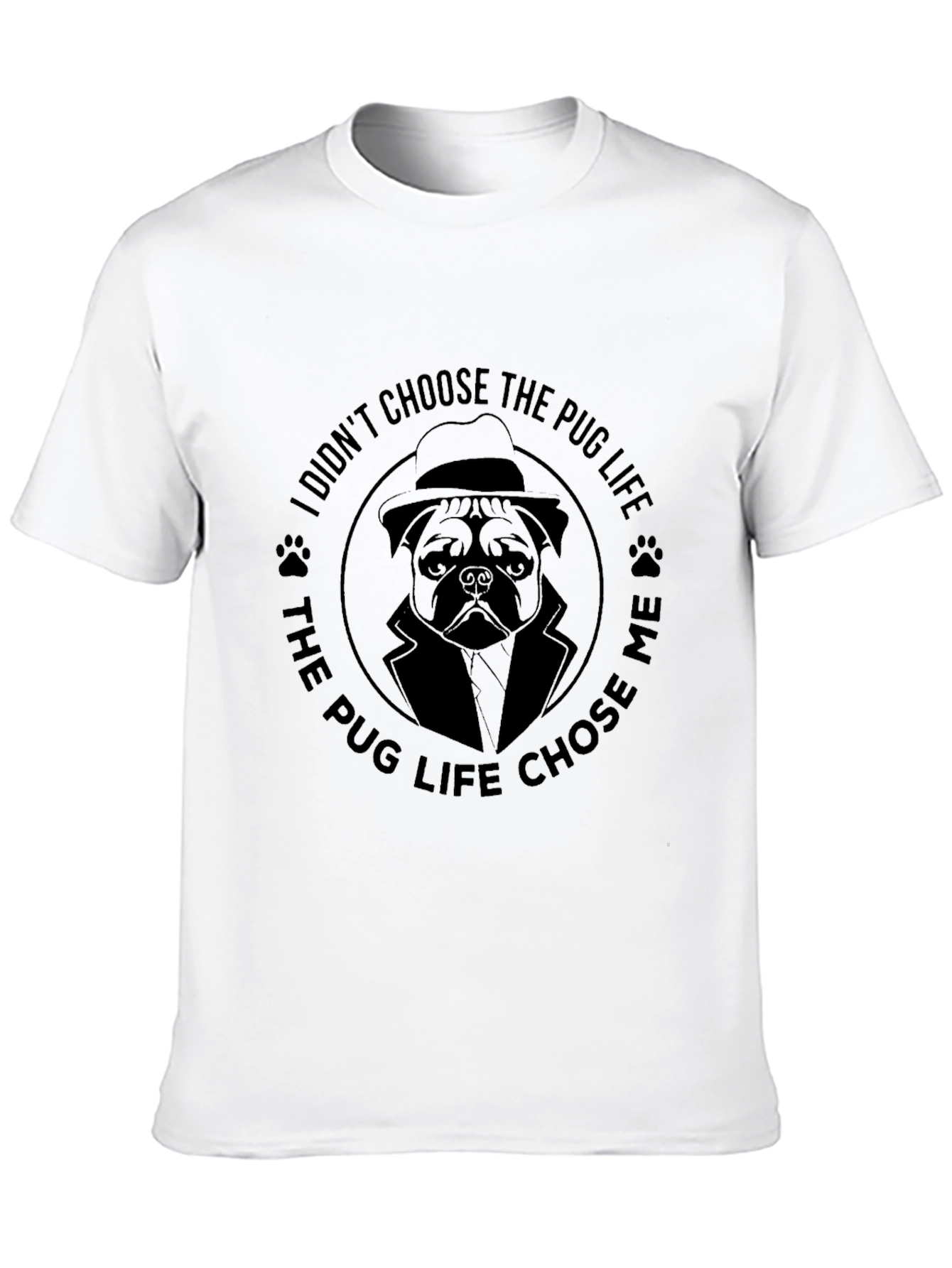 Black Pug Life T-Shirt - Black Graphic Tee for Dog Lovers view 10