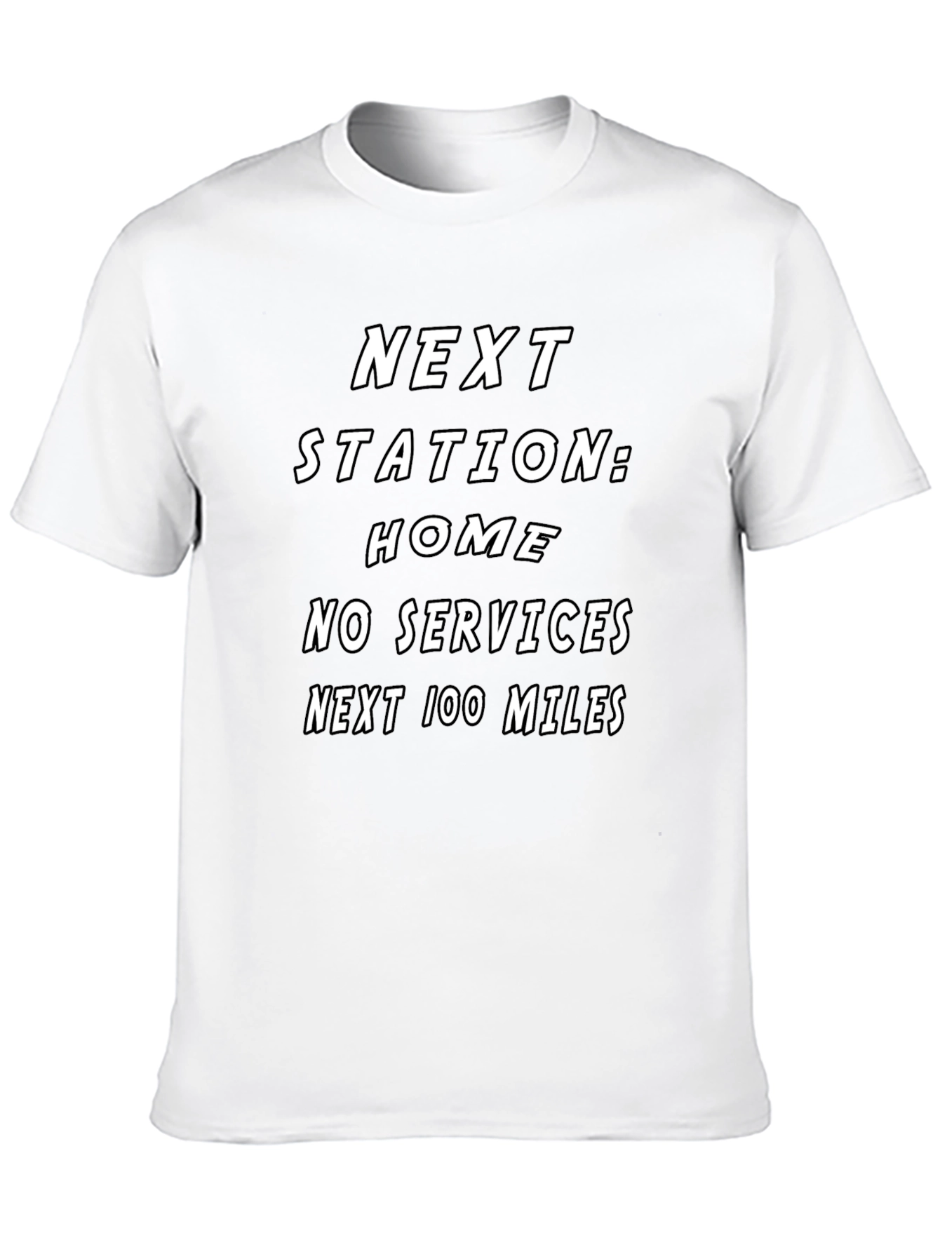 Black Next Station Home Black T-Shirt view 10