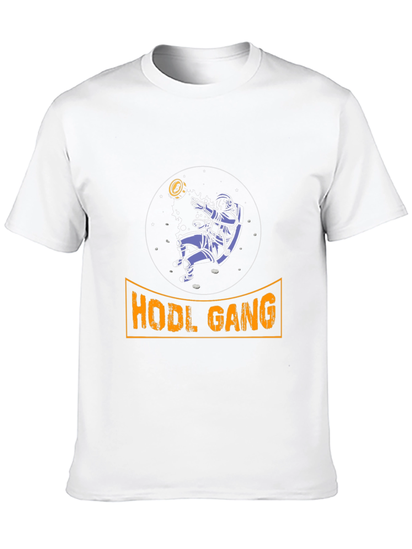 Black HODL Gang Crypto Astronaut T-Shirt view 10