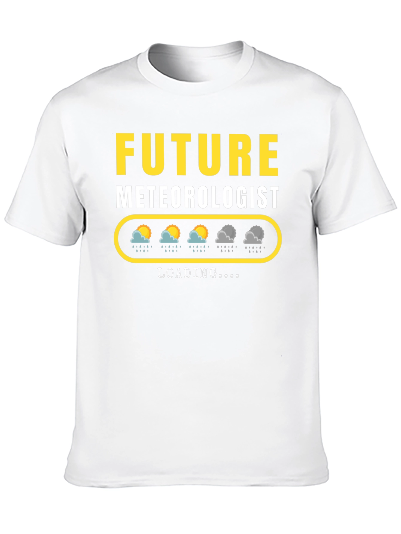 Black Future Meteorologist Loading T-Shirt view 10