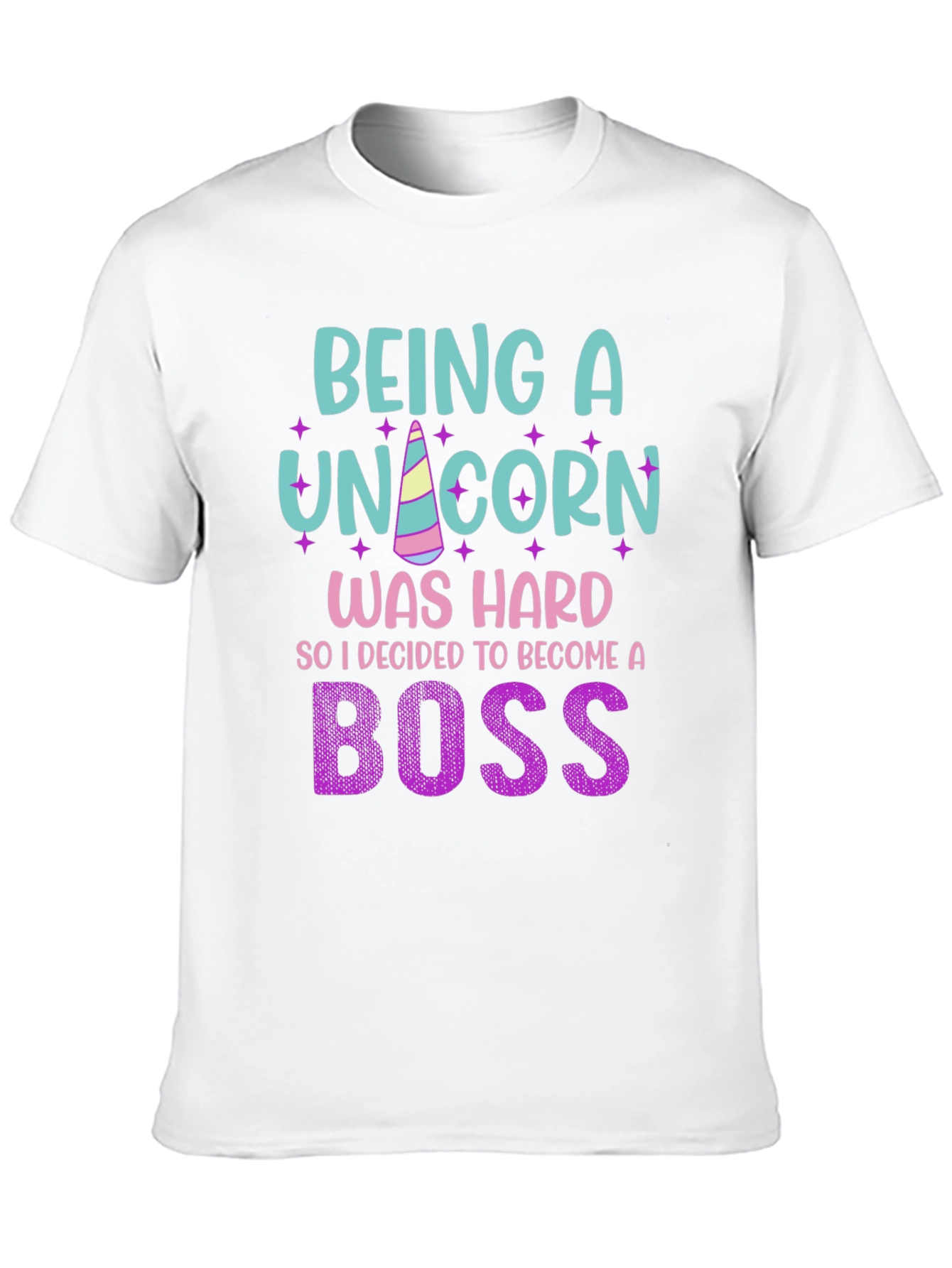Black Being A Unicorn Was Hard - Funny Novelty T-Shirt view 10
