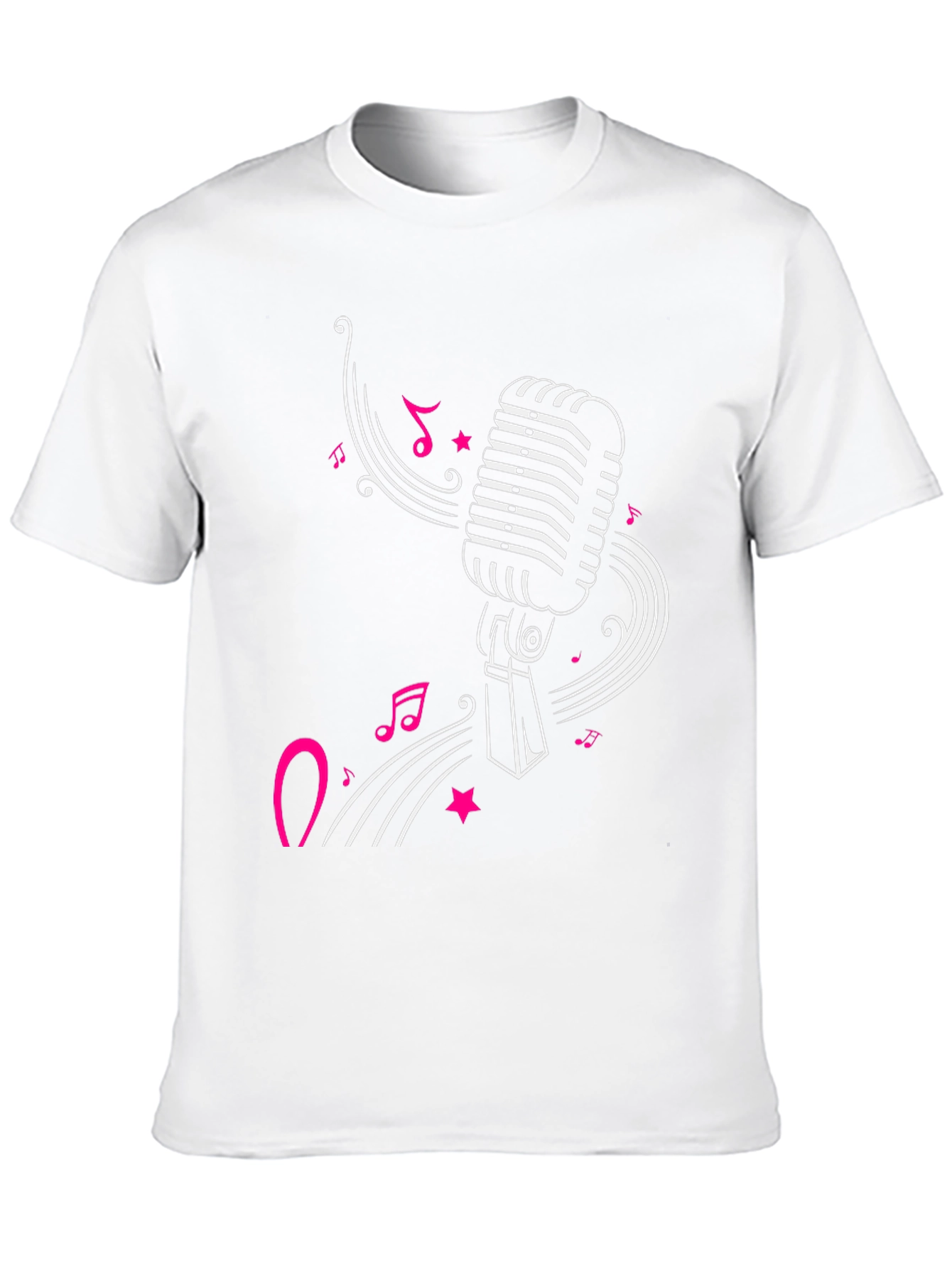 Black Retro Microphone Graphic Tee - Black view 10