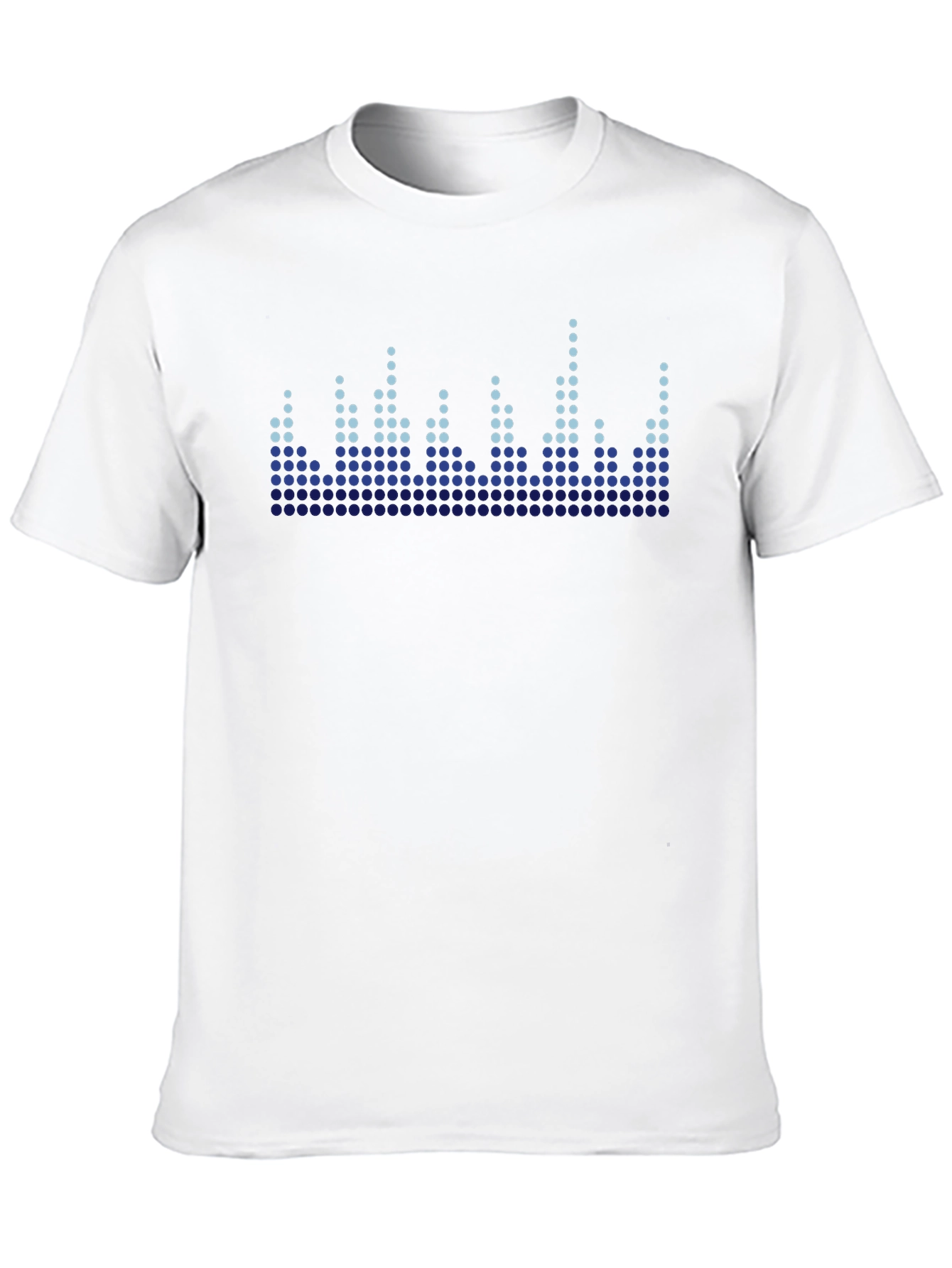 Black Cool Graphic Equalizer Black T-Shirt view 10