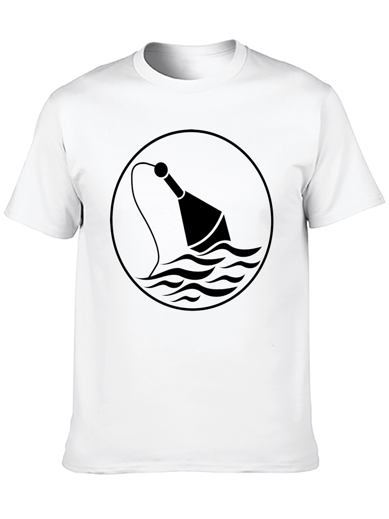 Black Black Nautical Buoy Graphic T-Shirt view 10
