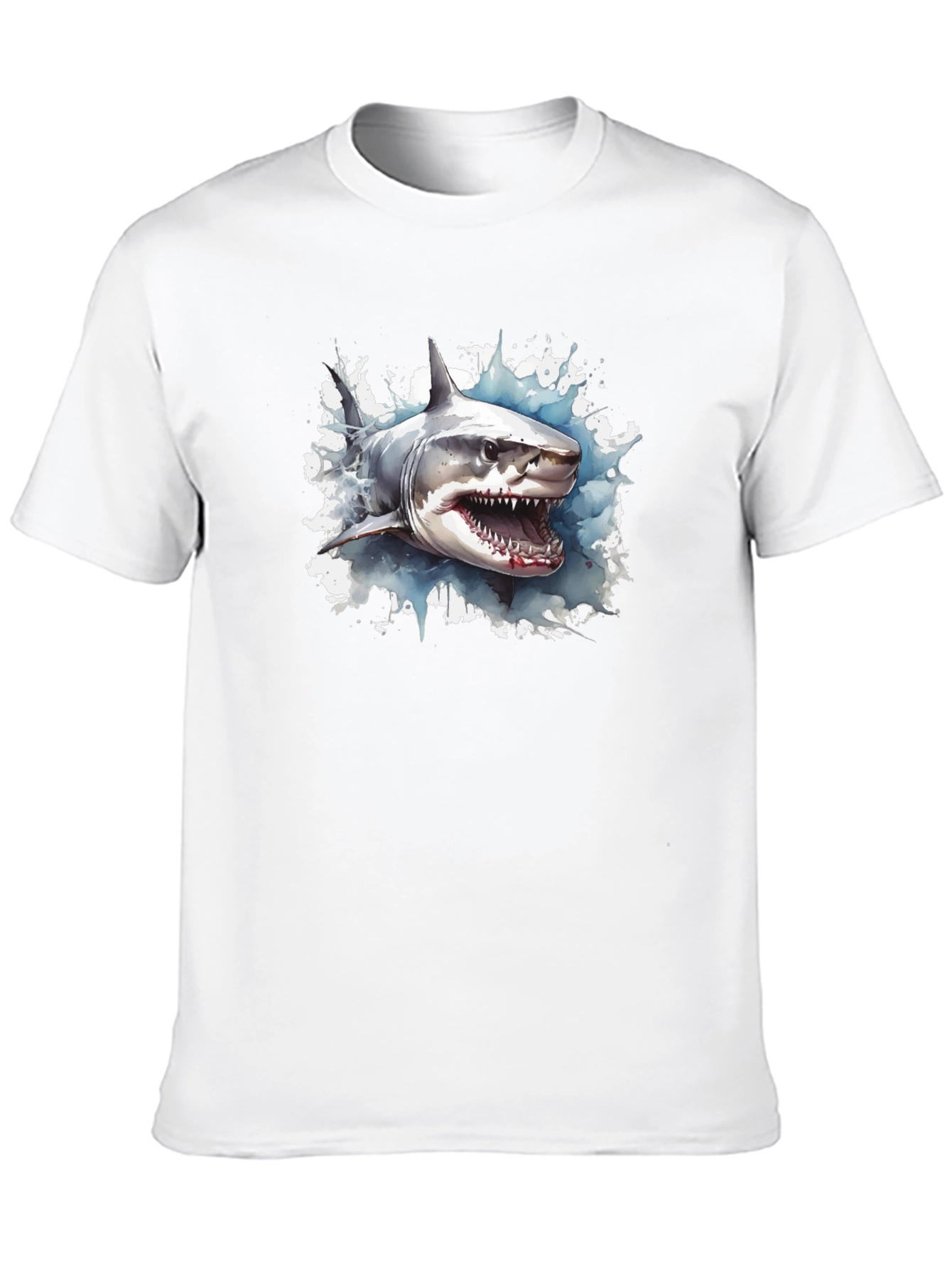 Black Shark Graphic Tee - Stylish Cotton Comfort view 10