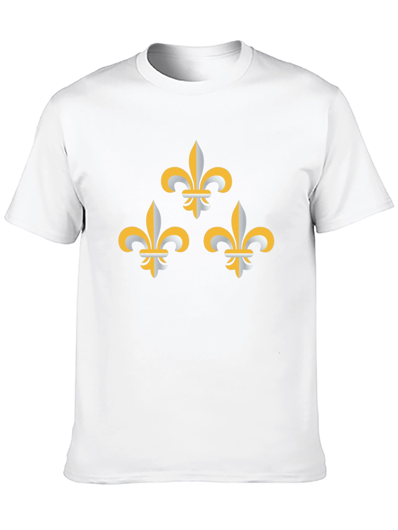 Black Fleur-de-Lis Graphic Tee - Stylish Black T-Shirt view 10