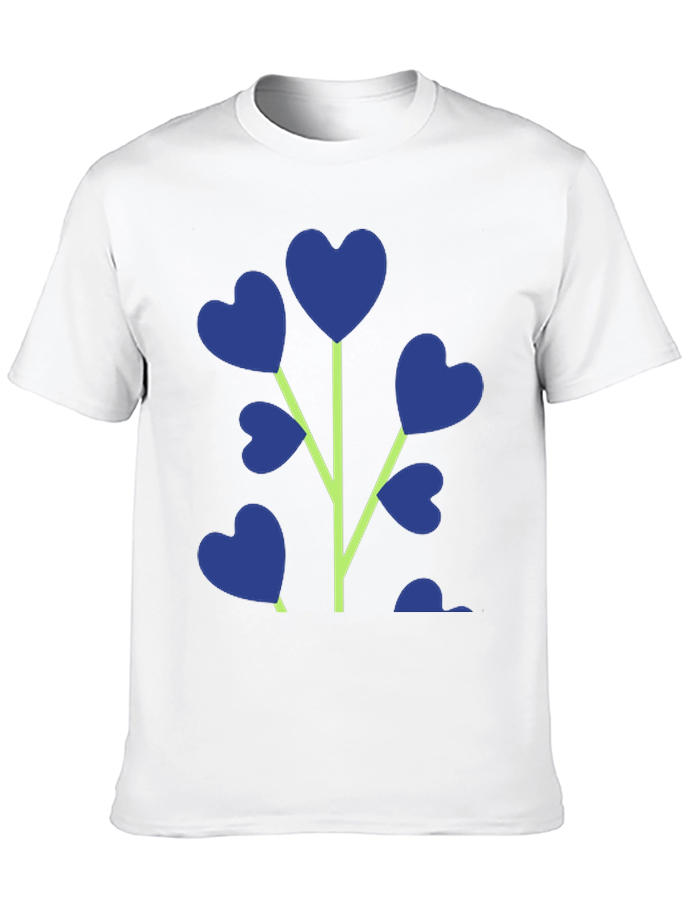 Black Heart Plant Graphic T-Shirt - Stylish Men's Tee view 10