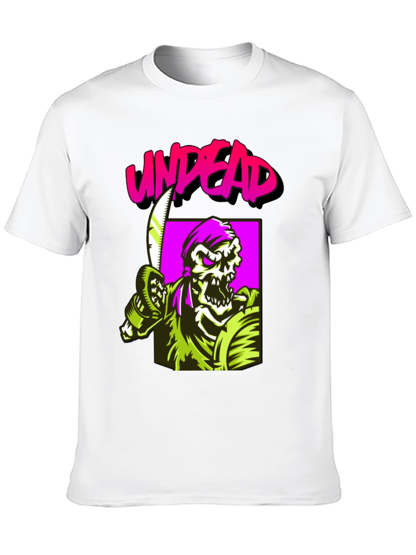 Black Undead Graphic Tee - Black Cotton Shirt view 10