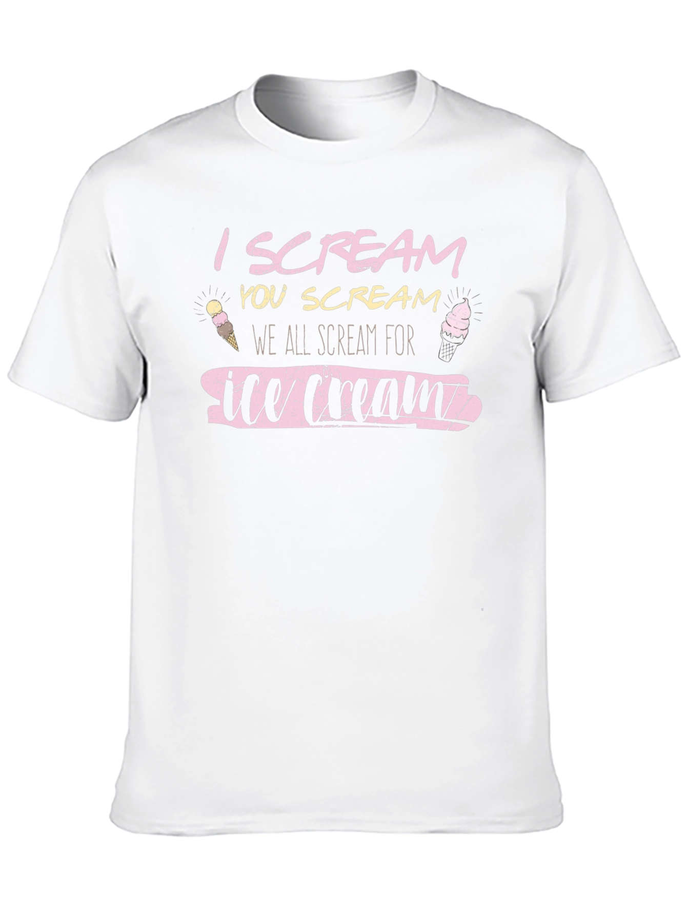 Black I Scream for Ice Cream Graphic Tee view 10