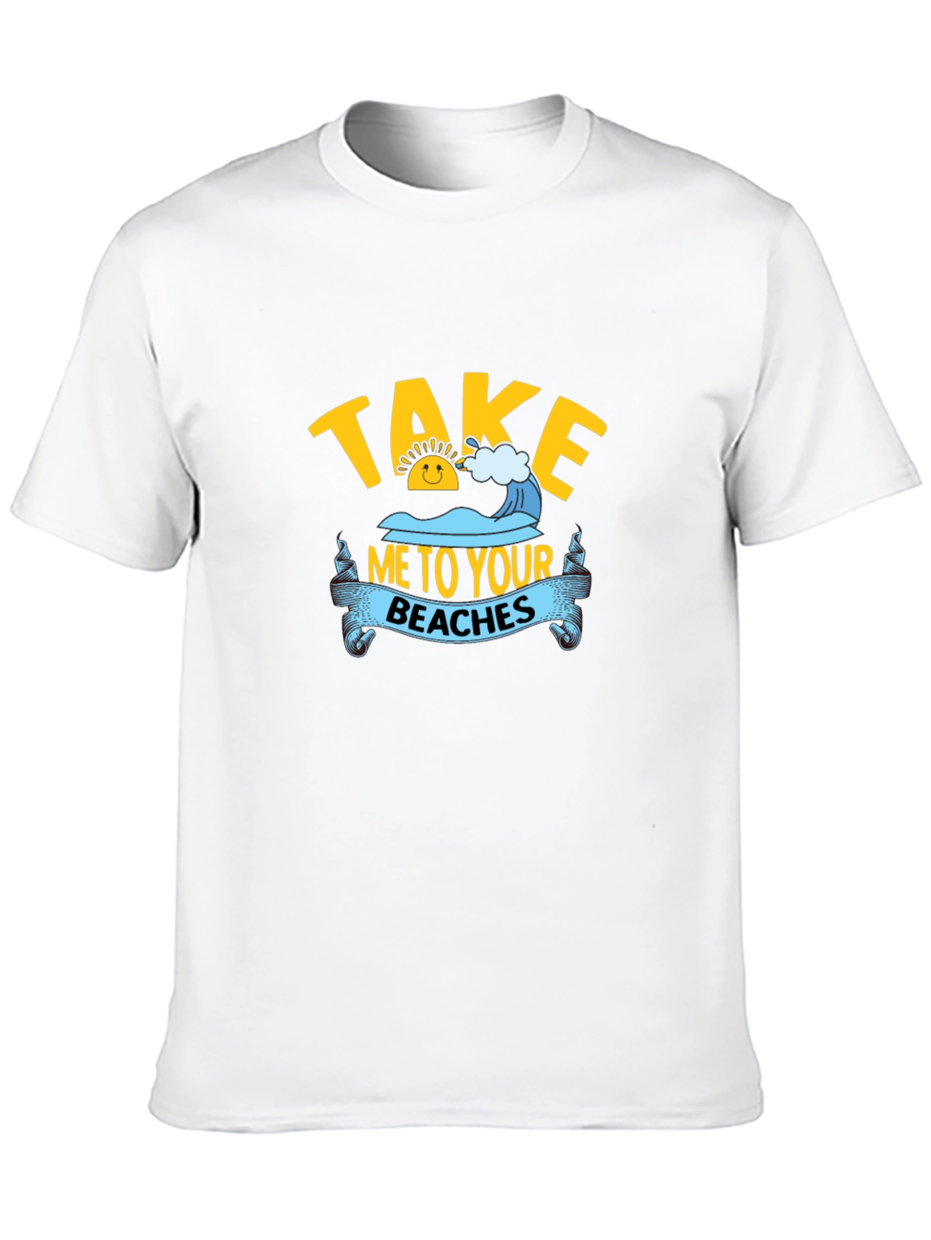 Black Take Me to Your Beaches Black T-Shirt view 10