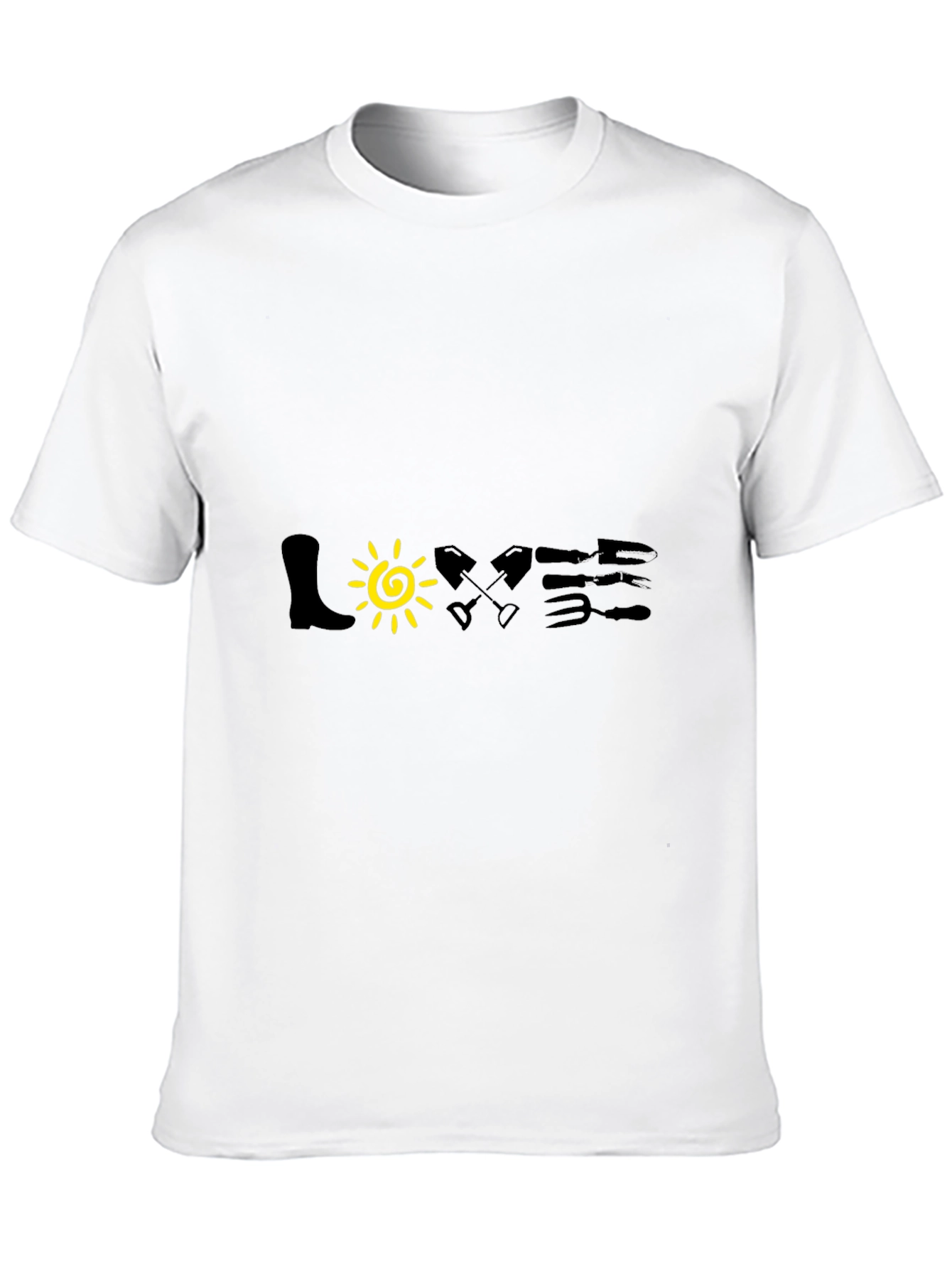 Black Gardening Lover T-Shirt - Black view 10