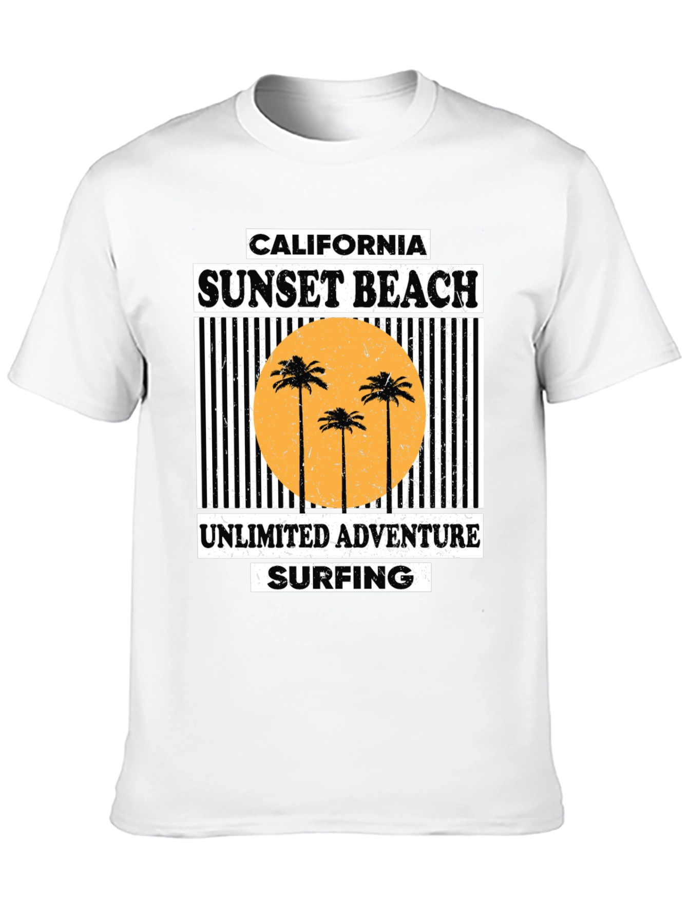 Black California Sunset Beach Graphic Tee - Unlimited Adventure view 10