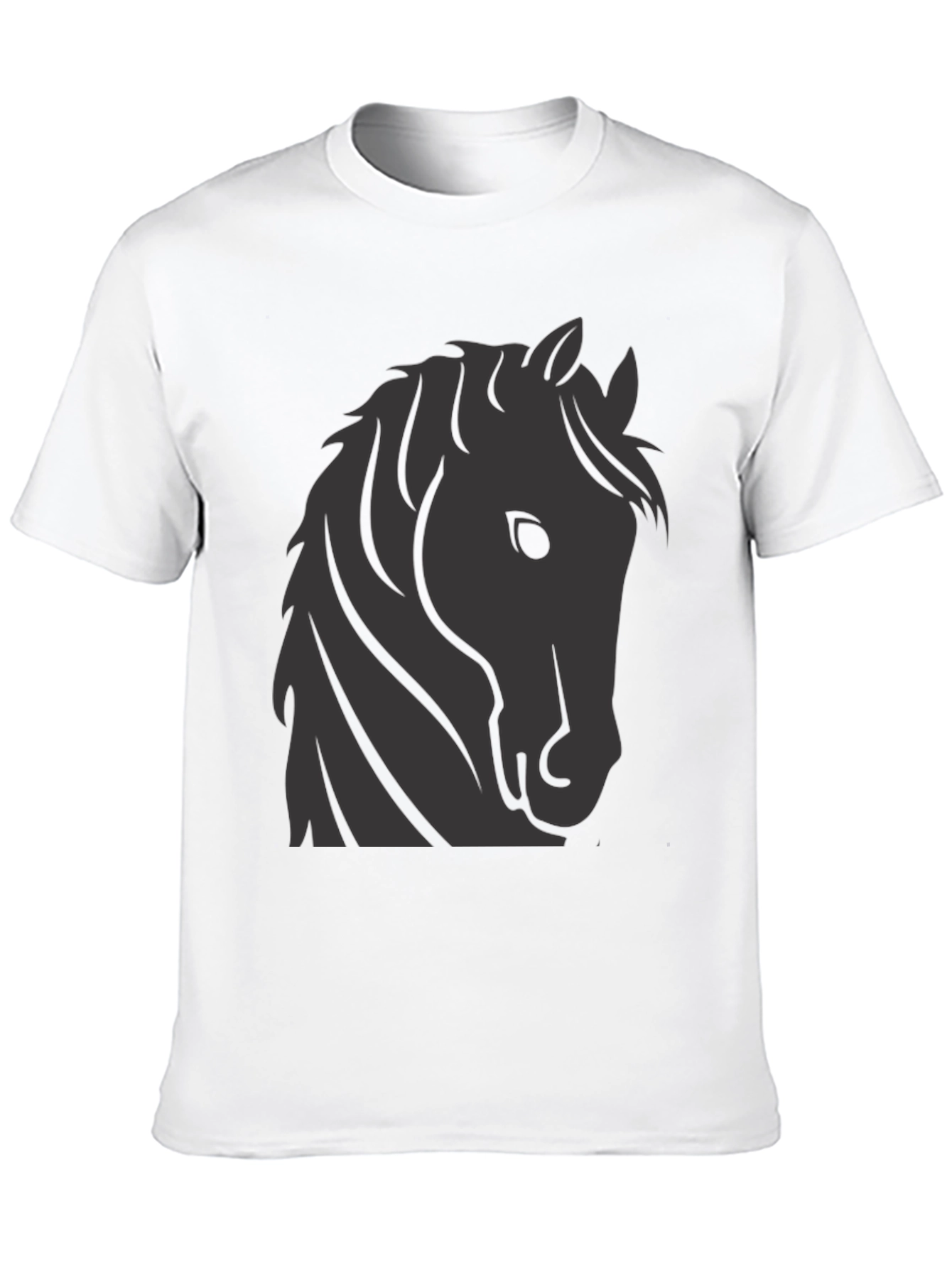 Black Horse Graphic Tee - Stylish Black T-Shirt view 10