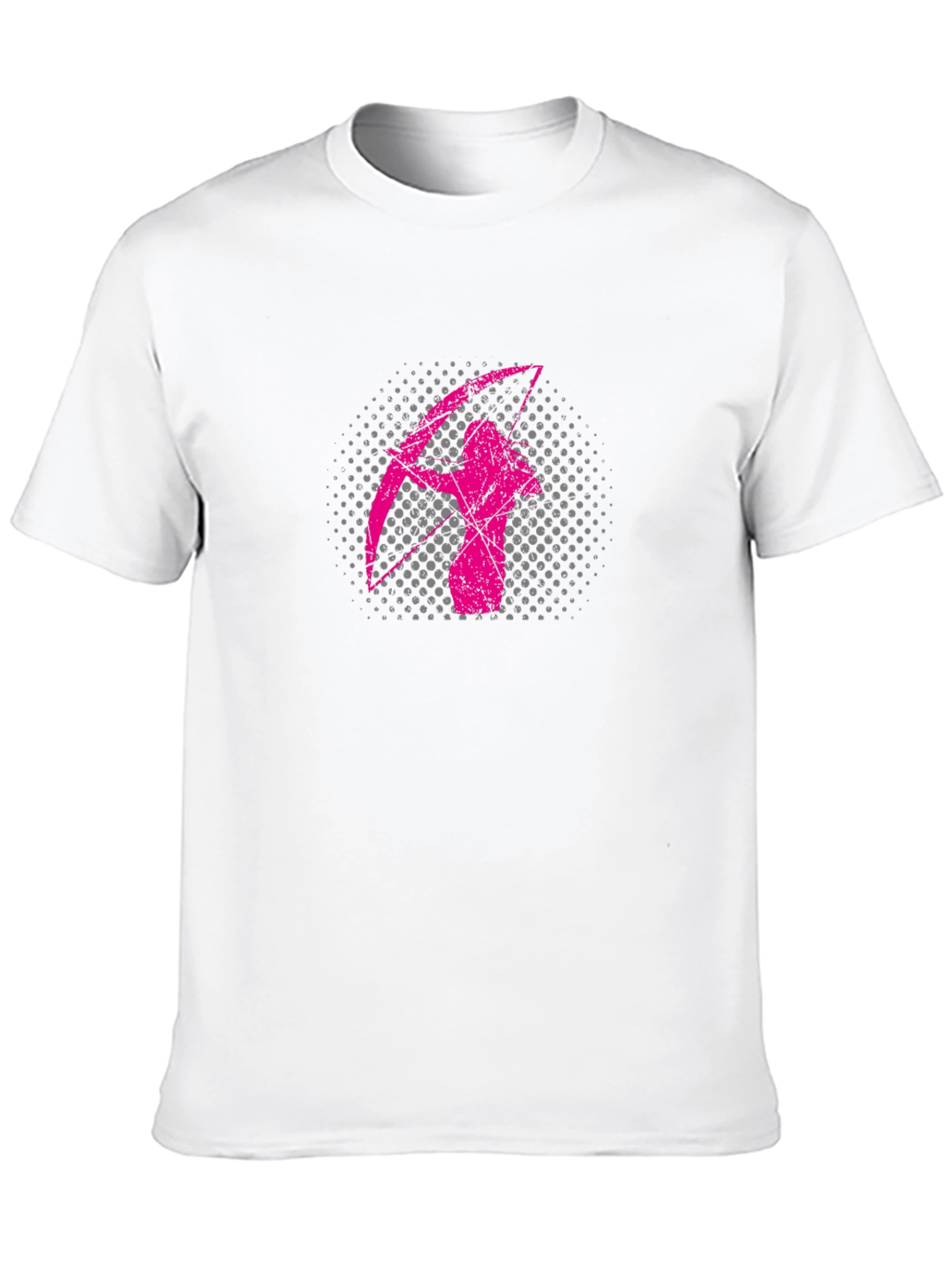 Black Pink Archer Graphic Black T-Shirt view 10