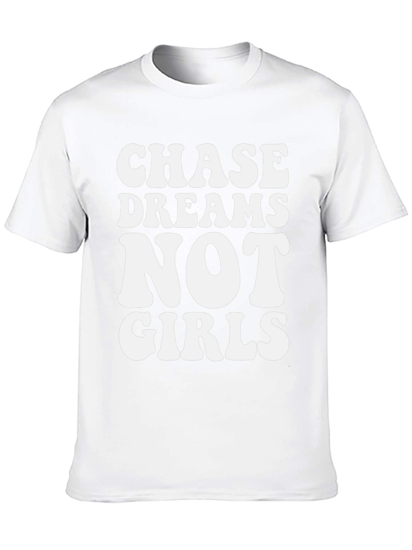 Black Chase Dreams Not Girls Graphic Tee - Black Casual T-Shirt view 10