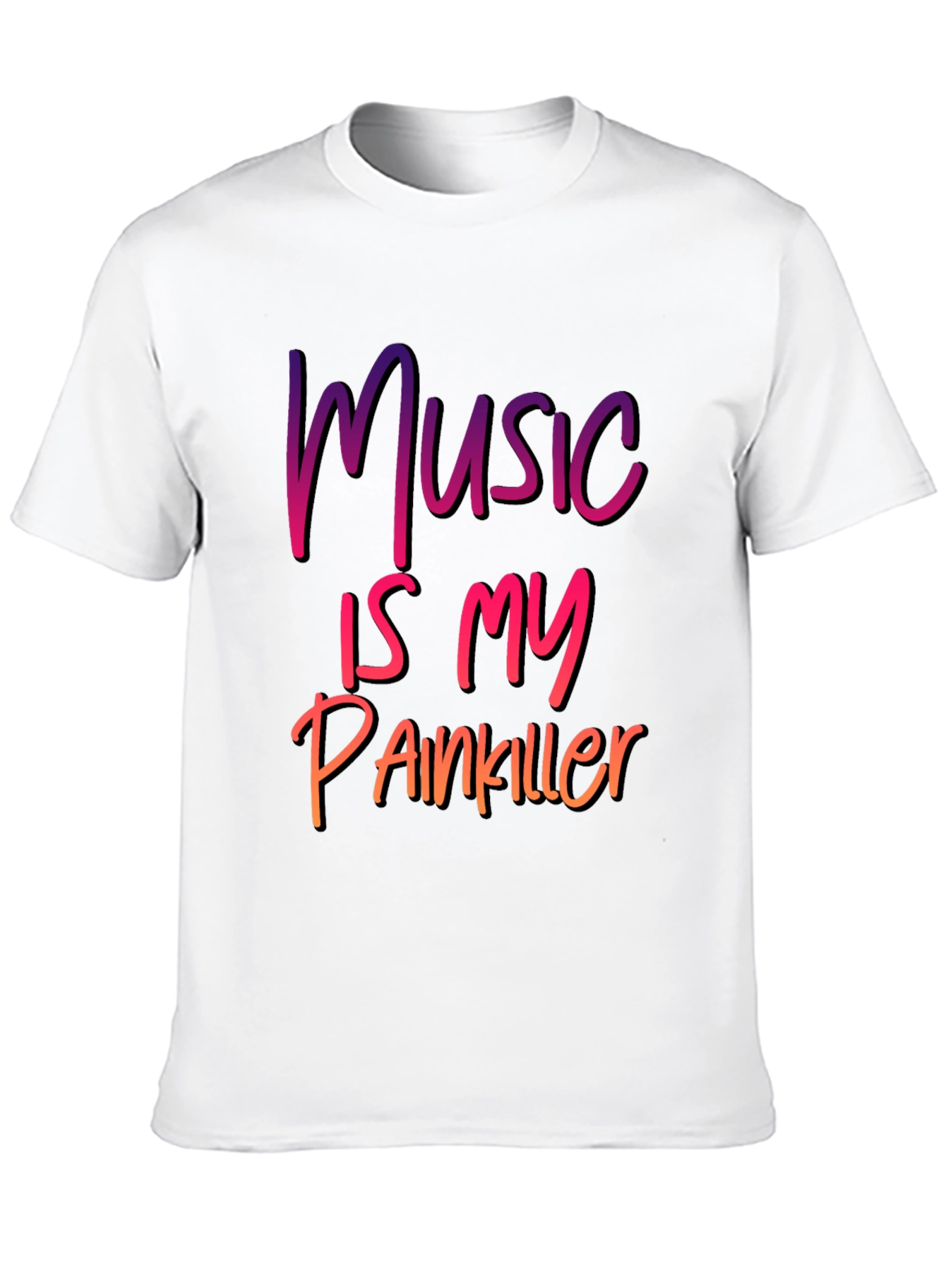 Black Music Is My Painkiller Graphic Tee view 10
