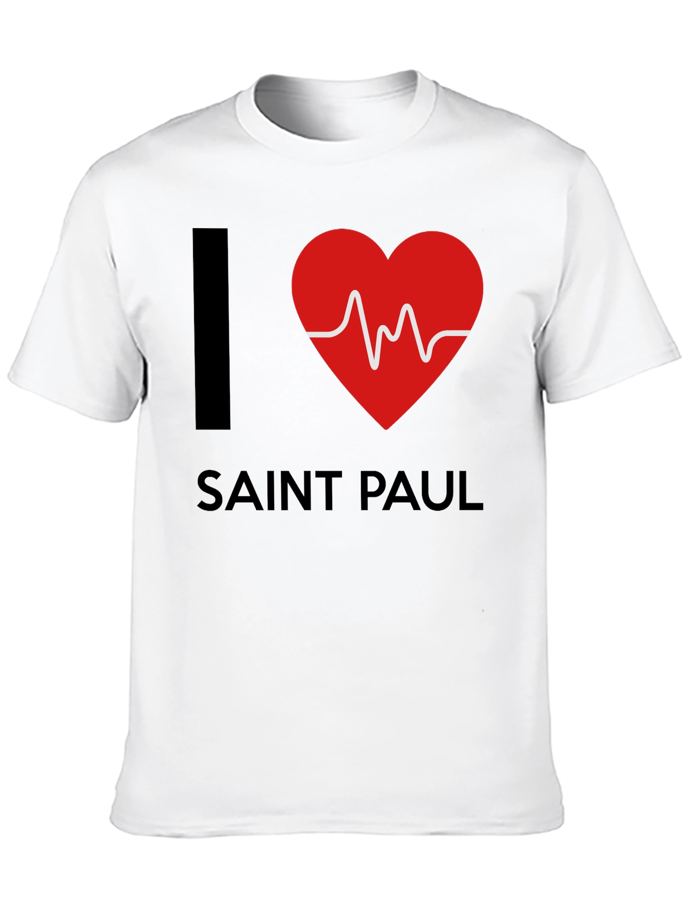 Black I Love Saint Paul Graphic Tee - Unisex view 10
