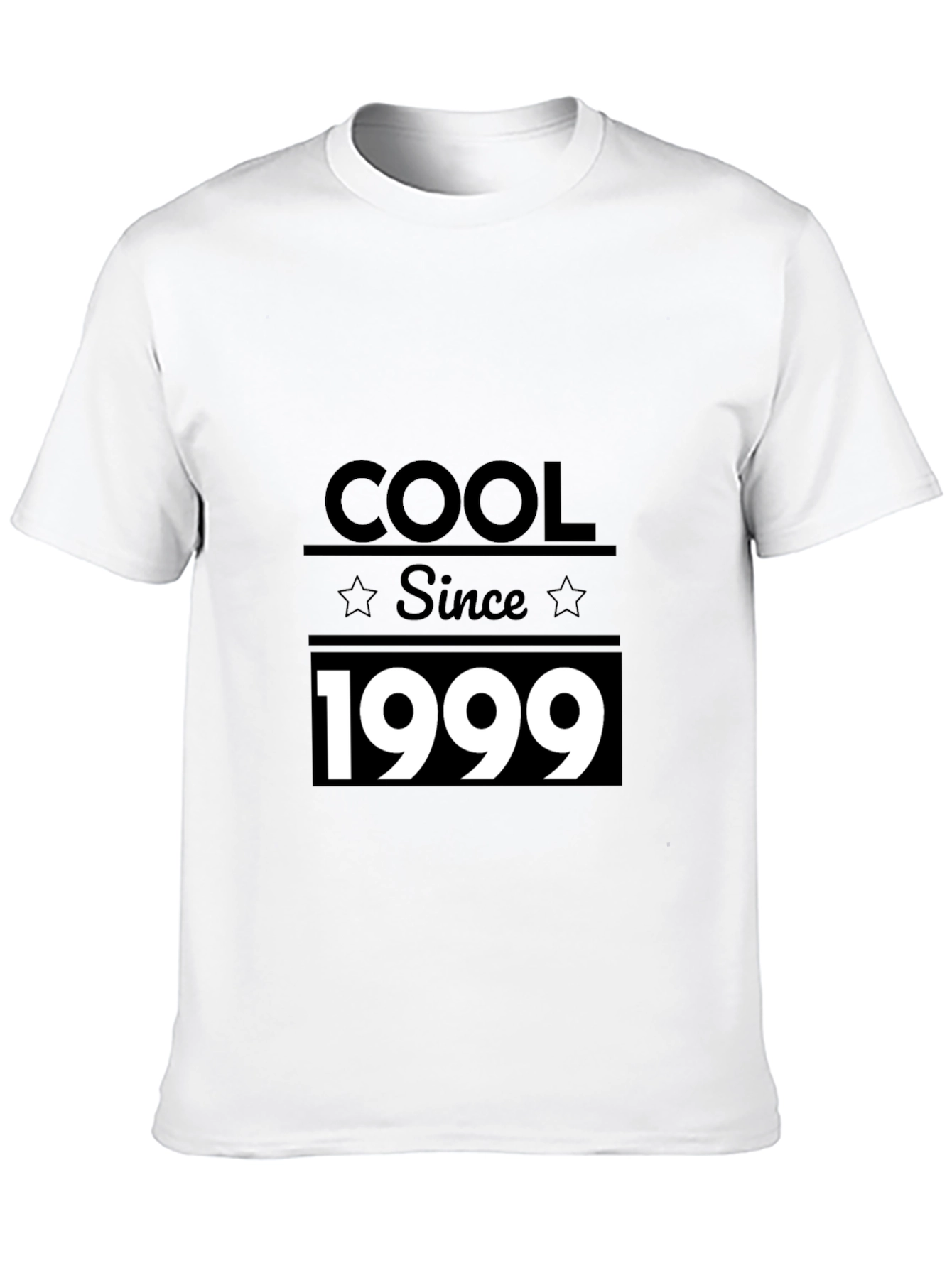 Black Cool Since 1999 Black Graphic T-Shirt view 10