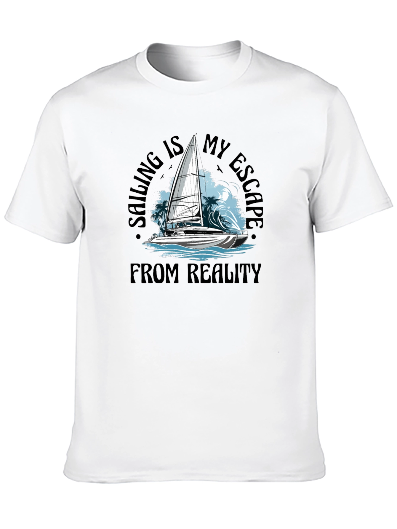 Black Sailing Escape Black T-Shirt view 10