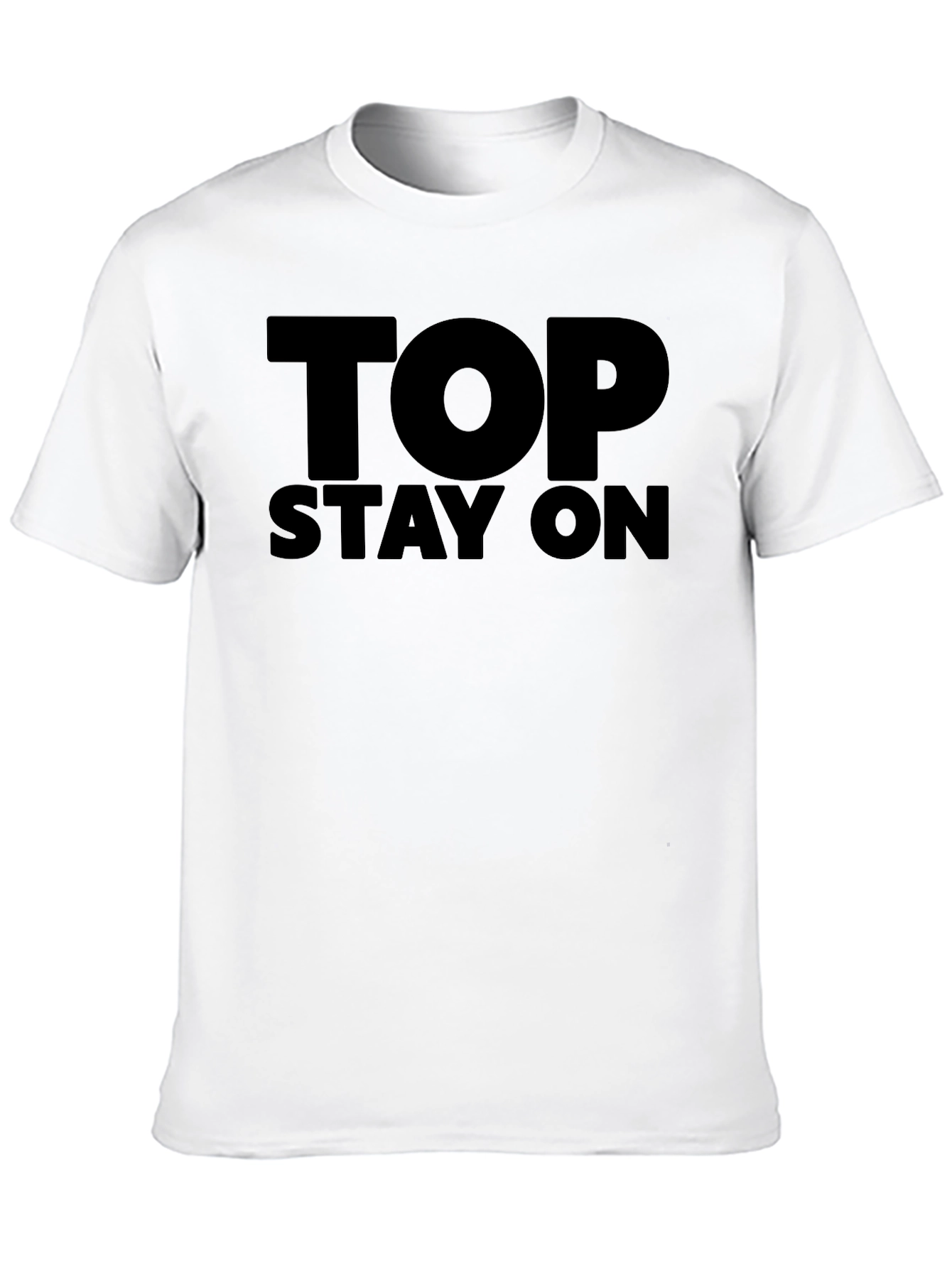 Black Top Stay On Graphic Black T-Shirt view 10