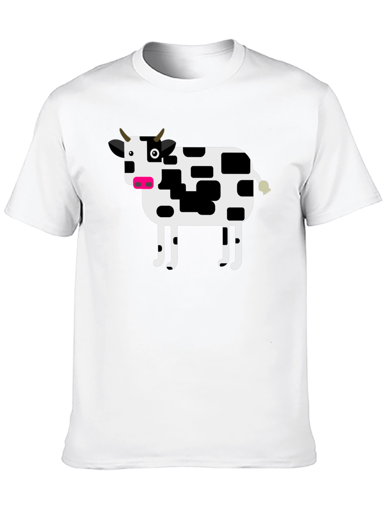 Black Cow Graphic T-Shirt - Black Cotton Tee view 10