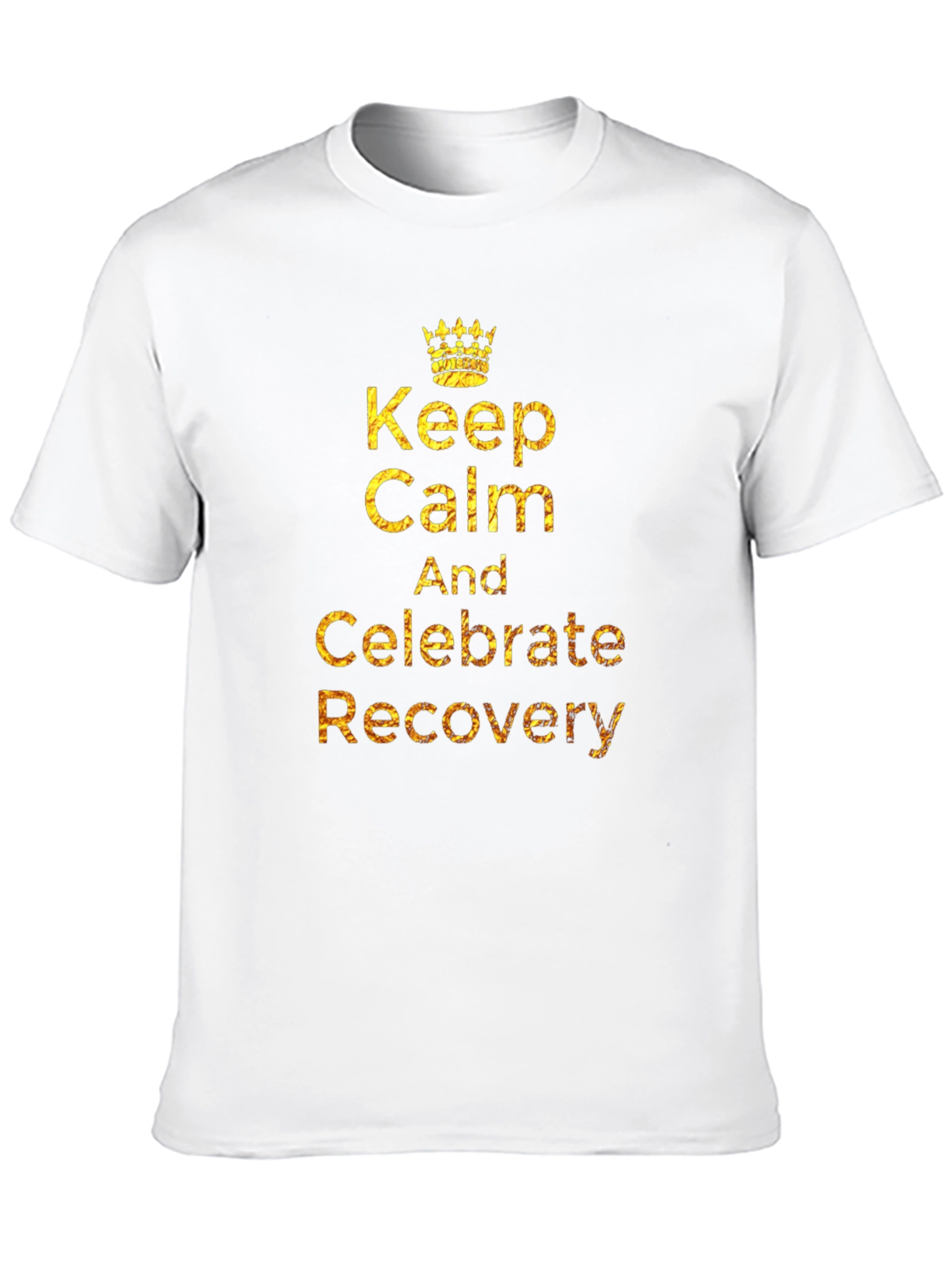 Black Keep Calm & Celebrate Recovery T-Shirt view 10